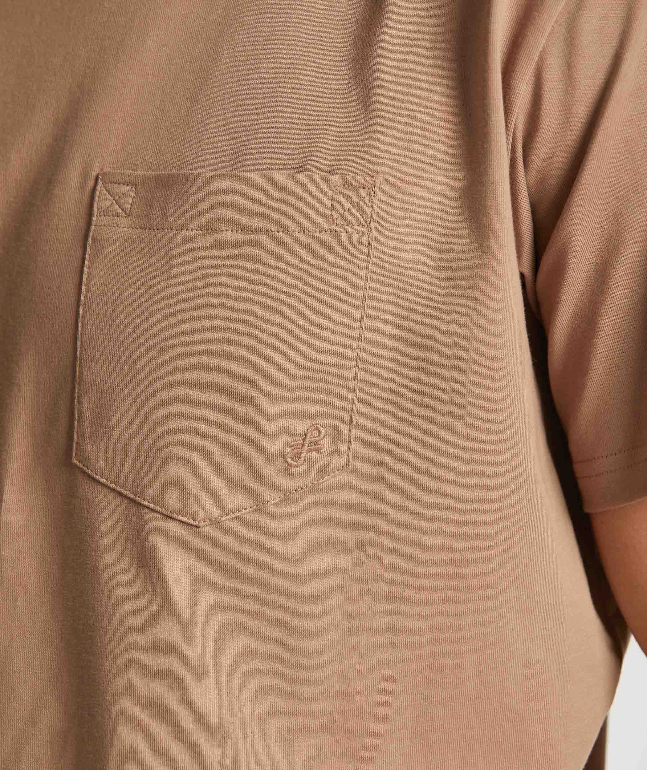 Mens Organic Cotton Pocket Tee - Portabella