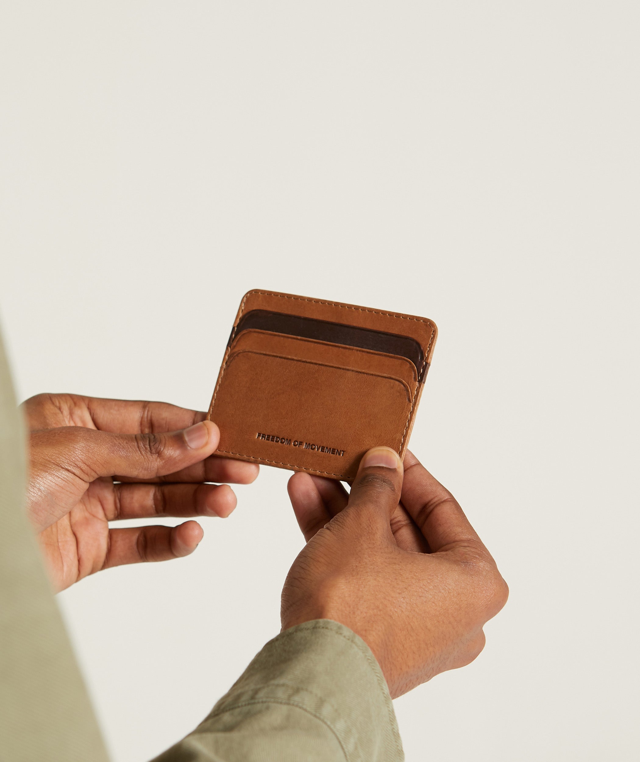 Card Holder - Pecan & Okavango