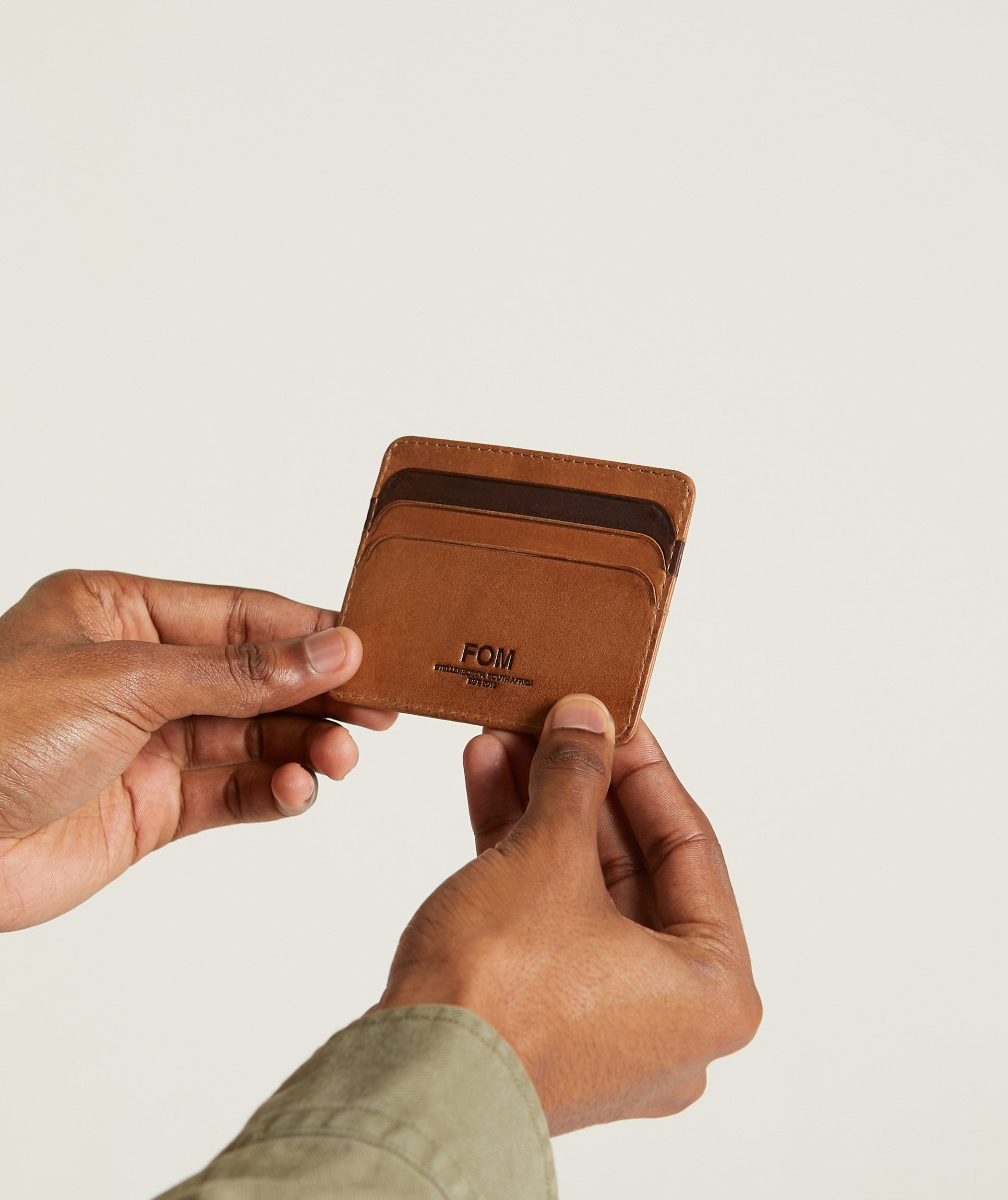 Card Holder - Pecan & Okavango