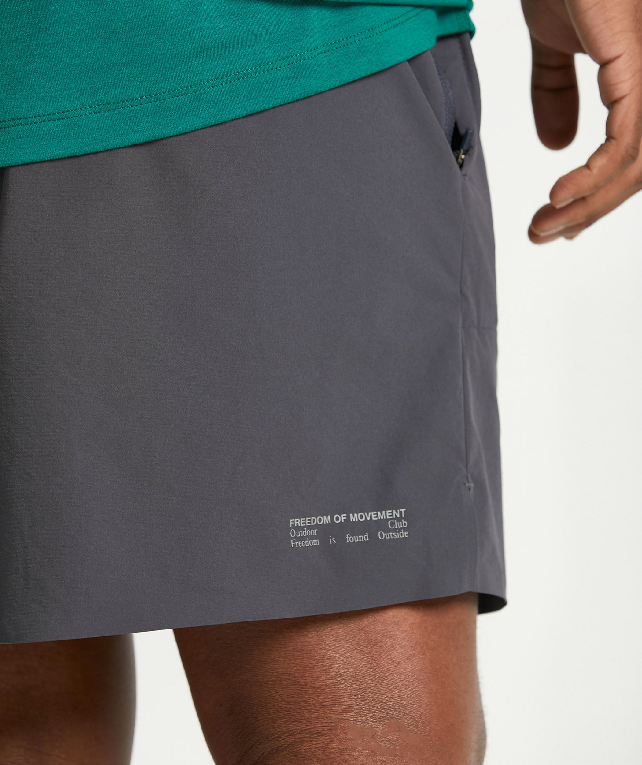 Mens Outdoor 4 Way Stretch Shorts - Slate Charcoal