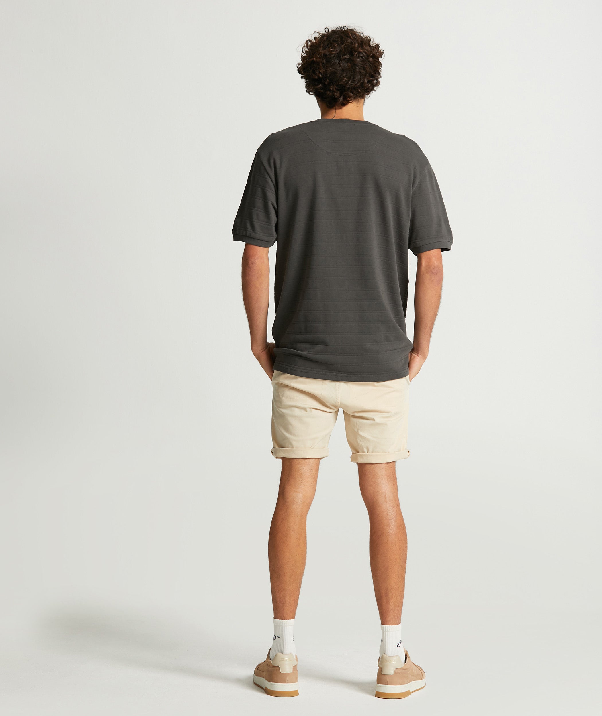 Mens Pique Tee - Charcoal