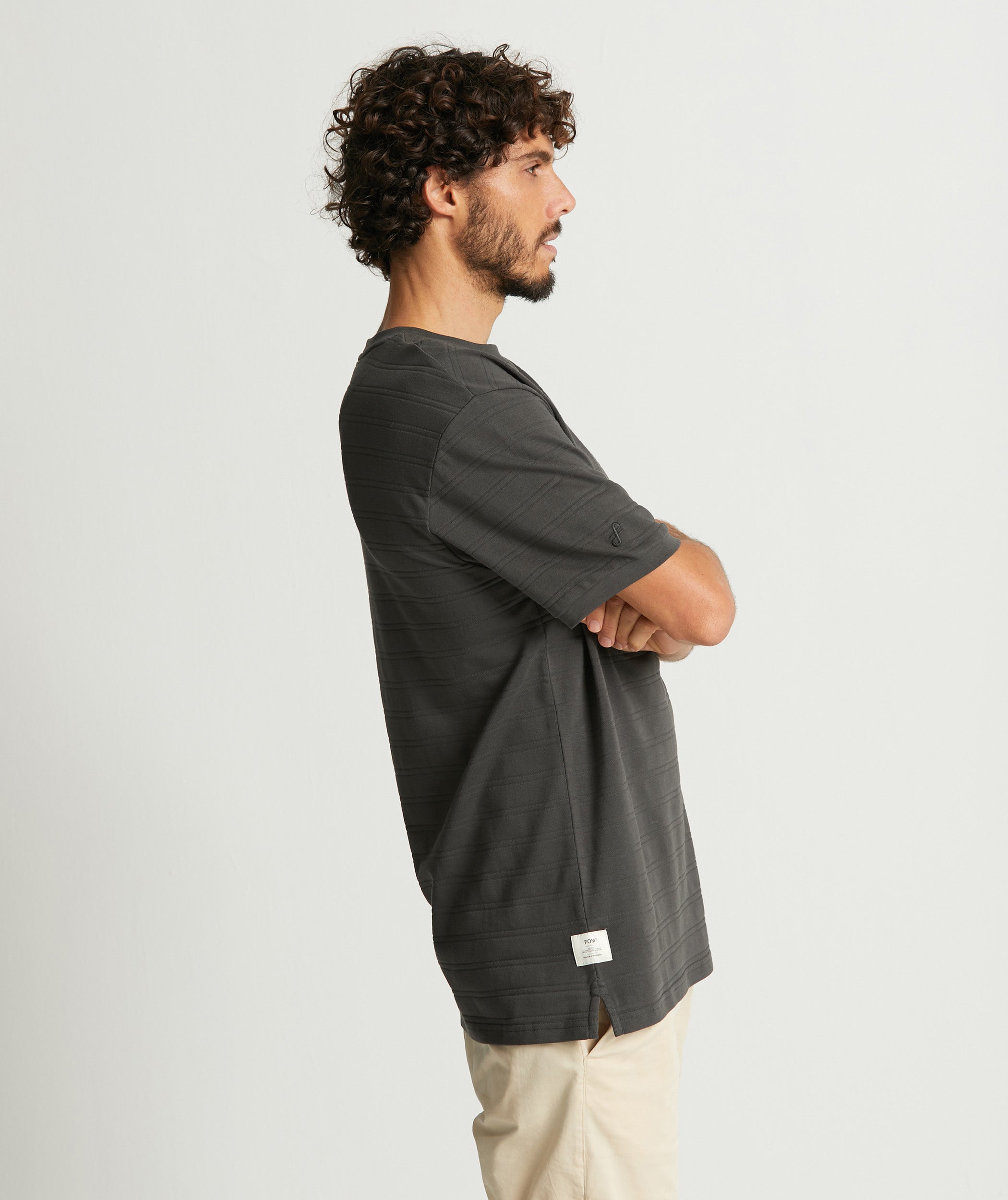 Mens Pique Tee - Charcoal