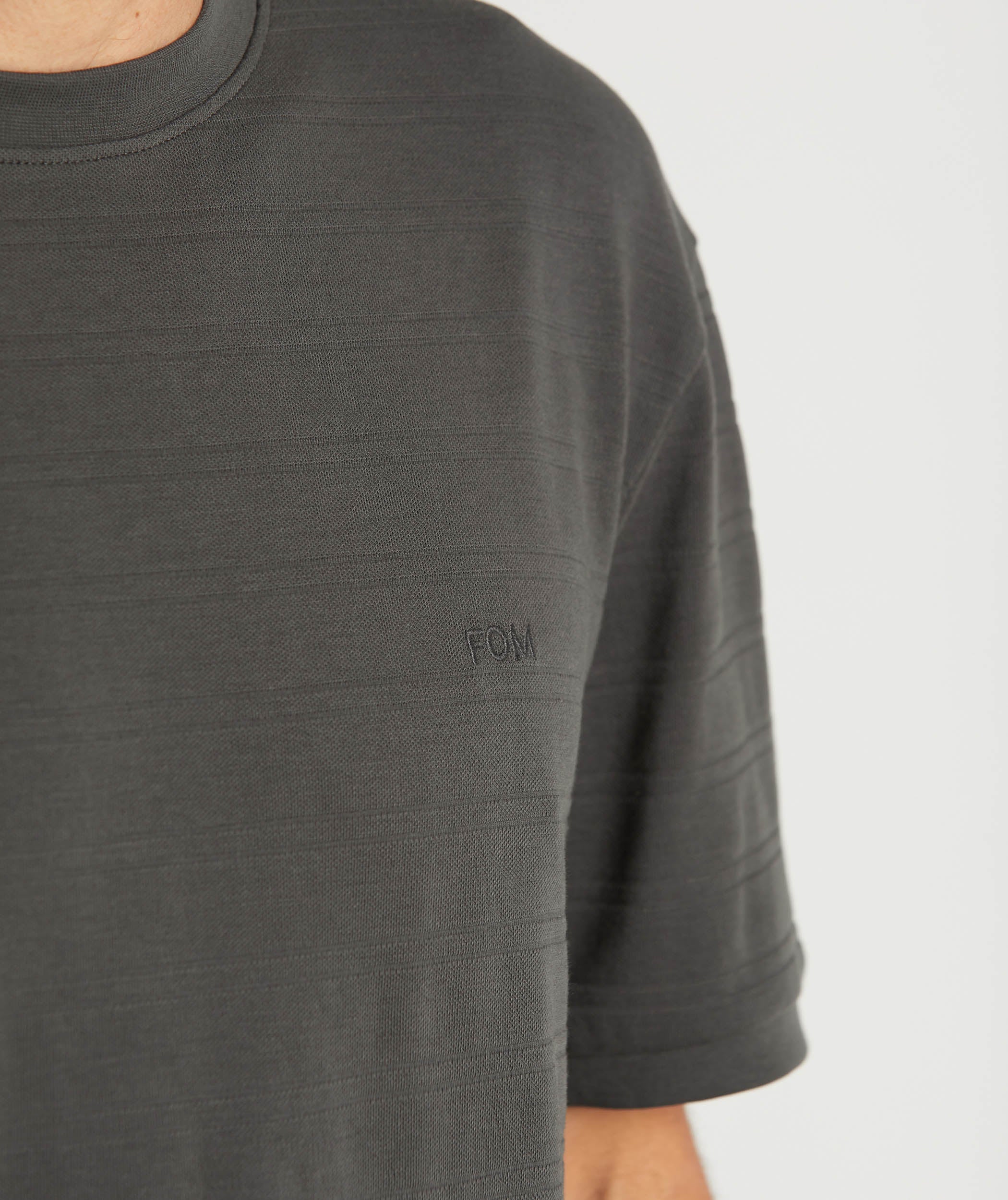 Mens Pique Tee - Charcoal