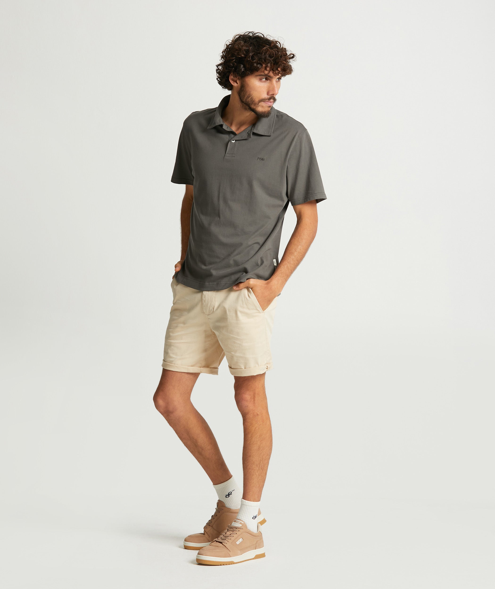 Mens Organic Cotton Golfer - Grey