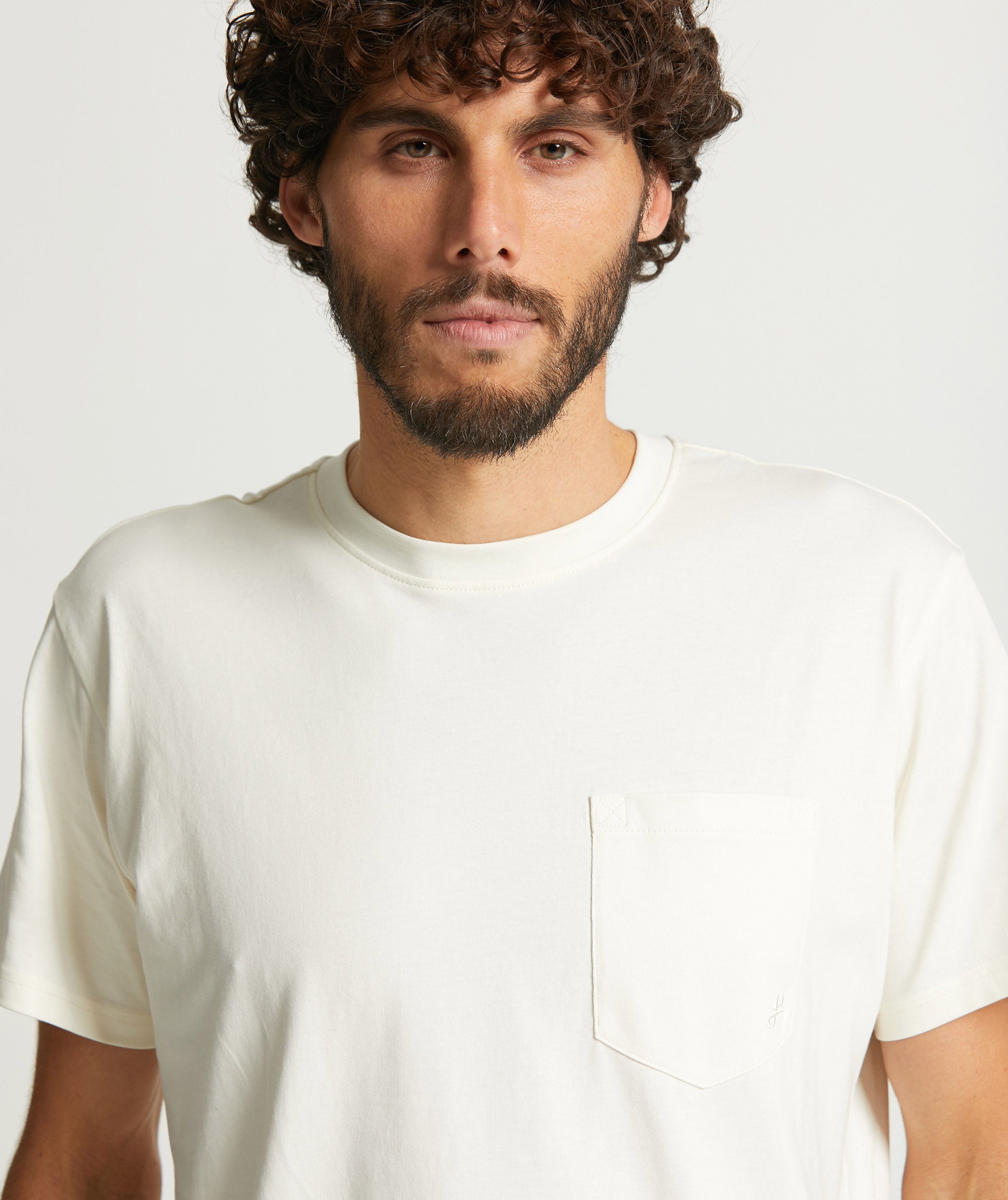 Mens Organic Cotton Pocket Tee - White