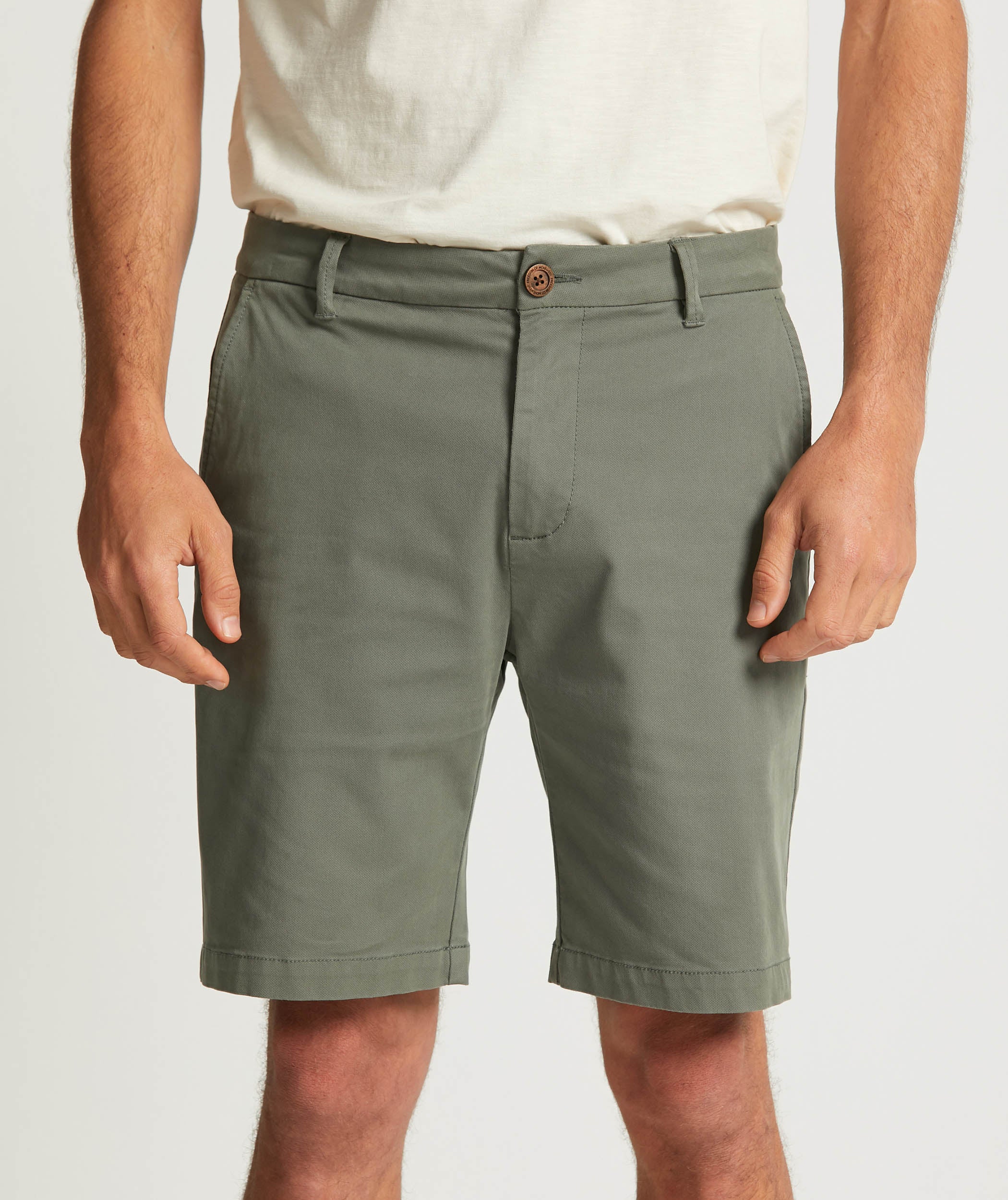 Mens Cotton Chino Shorts - Teal