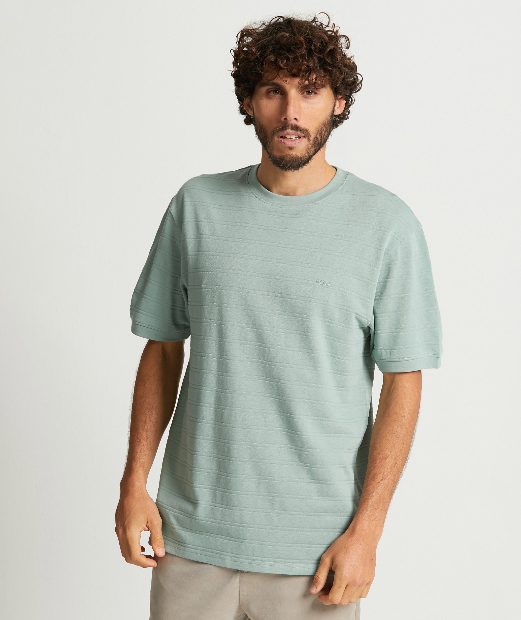 Mens Pique Tee - Blue