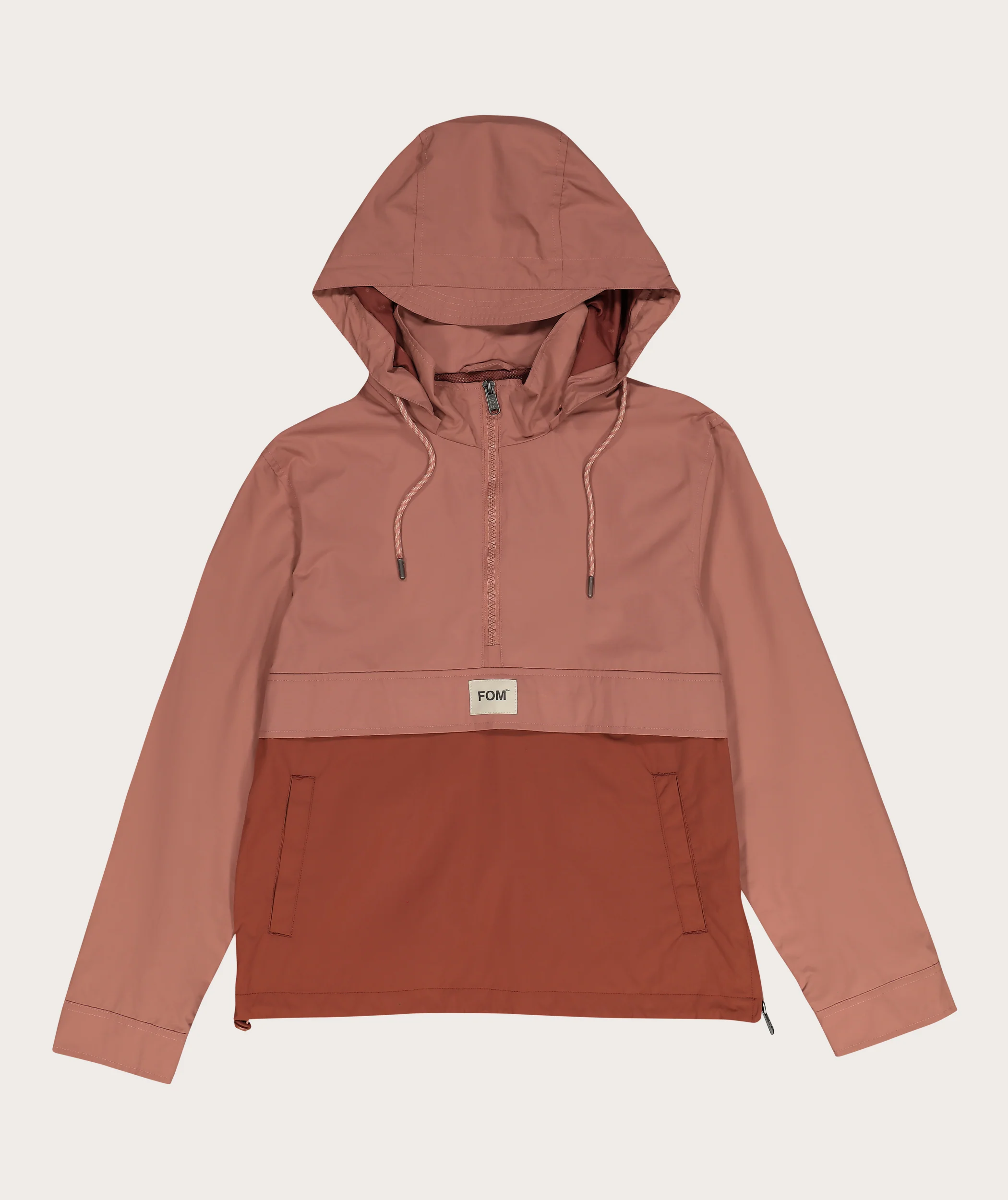 Ladies Anorak - Plum/ Rose Colourblock