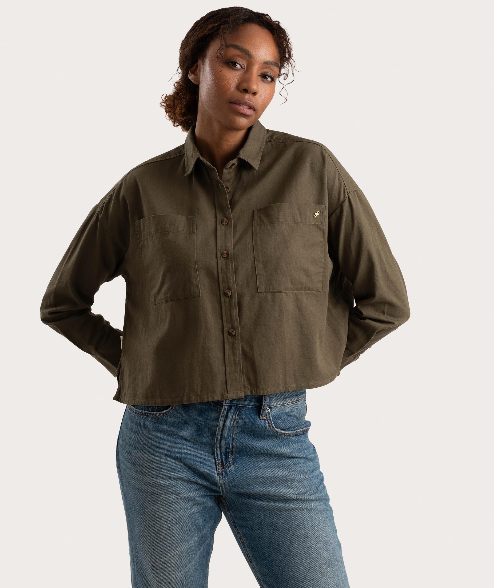 Green long sleeve shirt womens best sale