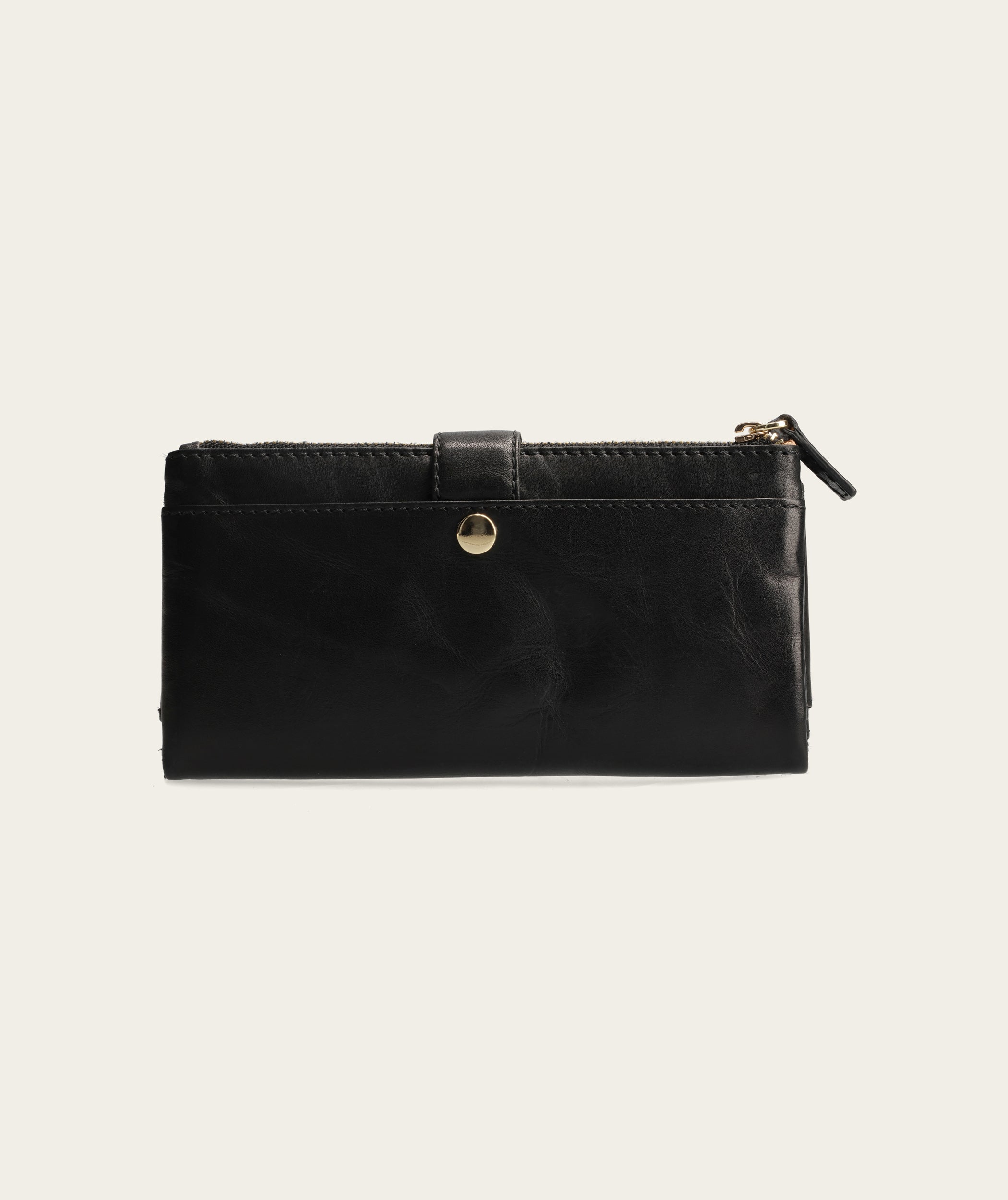 Ladies Clip Wallet - Black