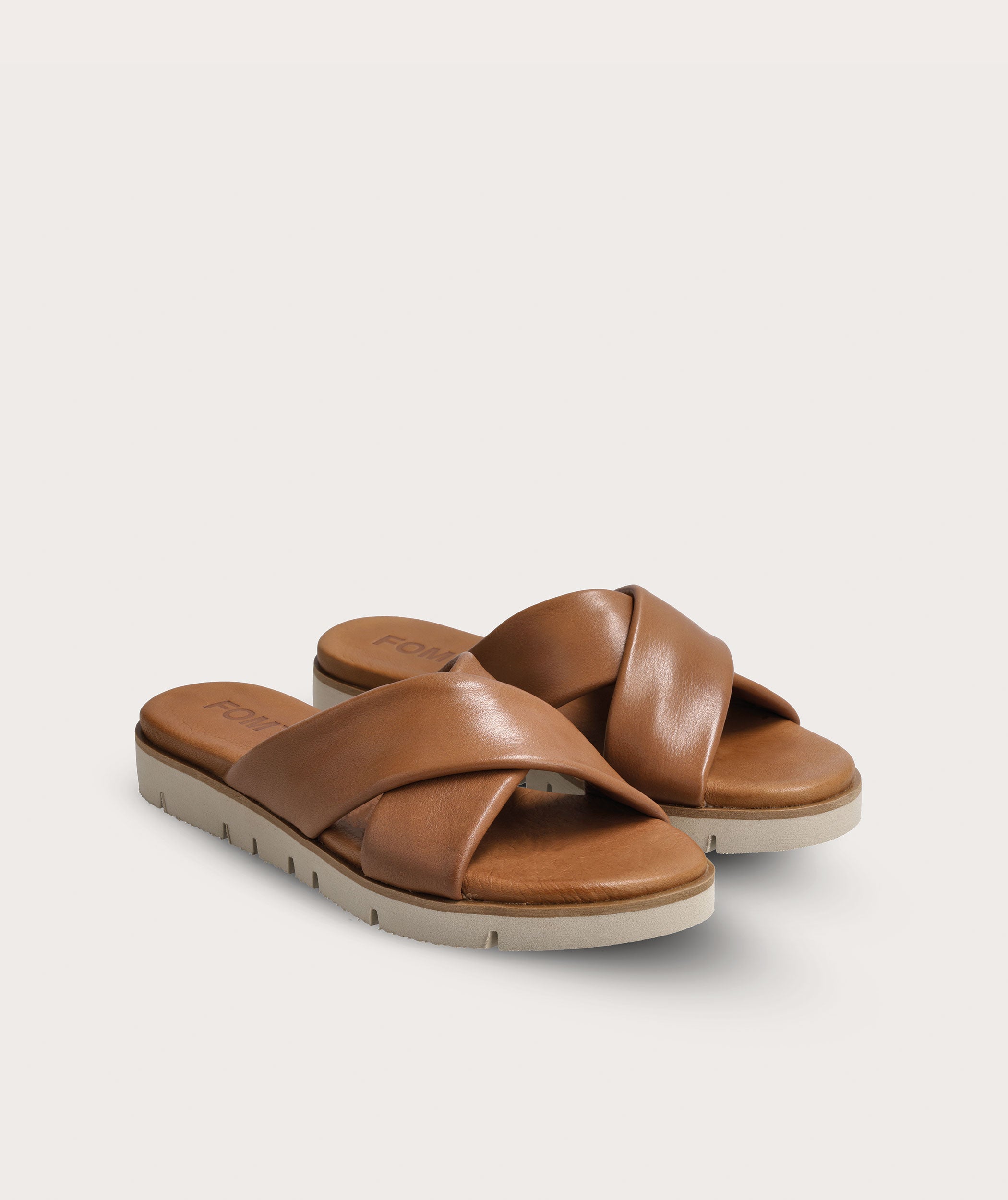 Tan hot sale crossover sandals