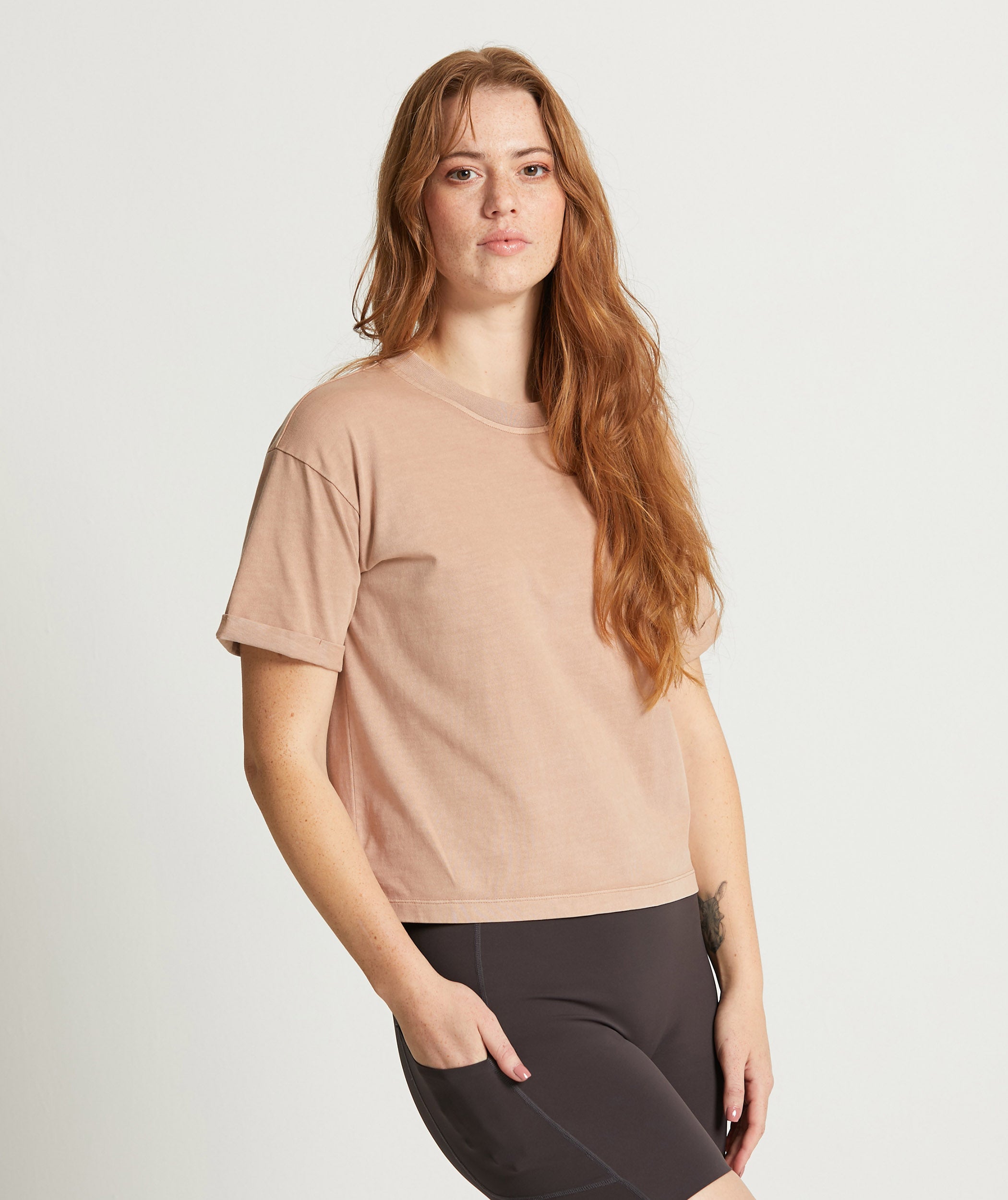 Ladies Outdoor Adventure Tee - Fawn