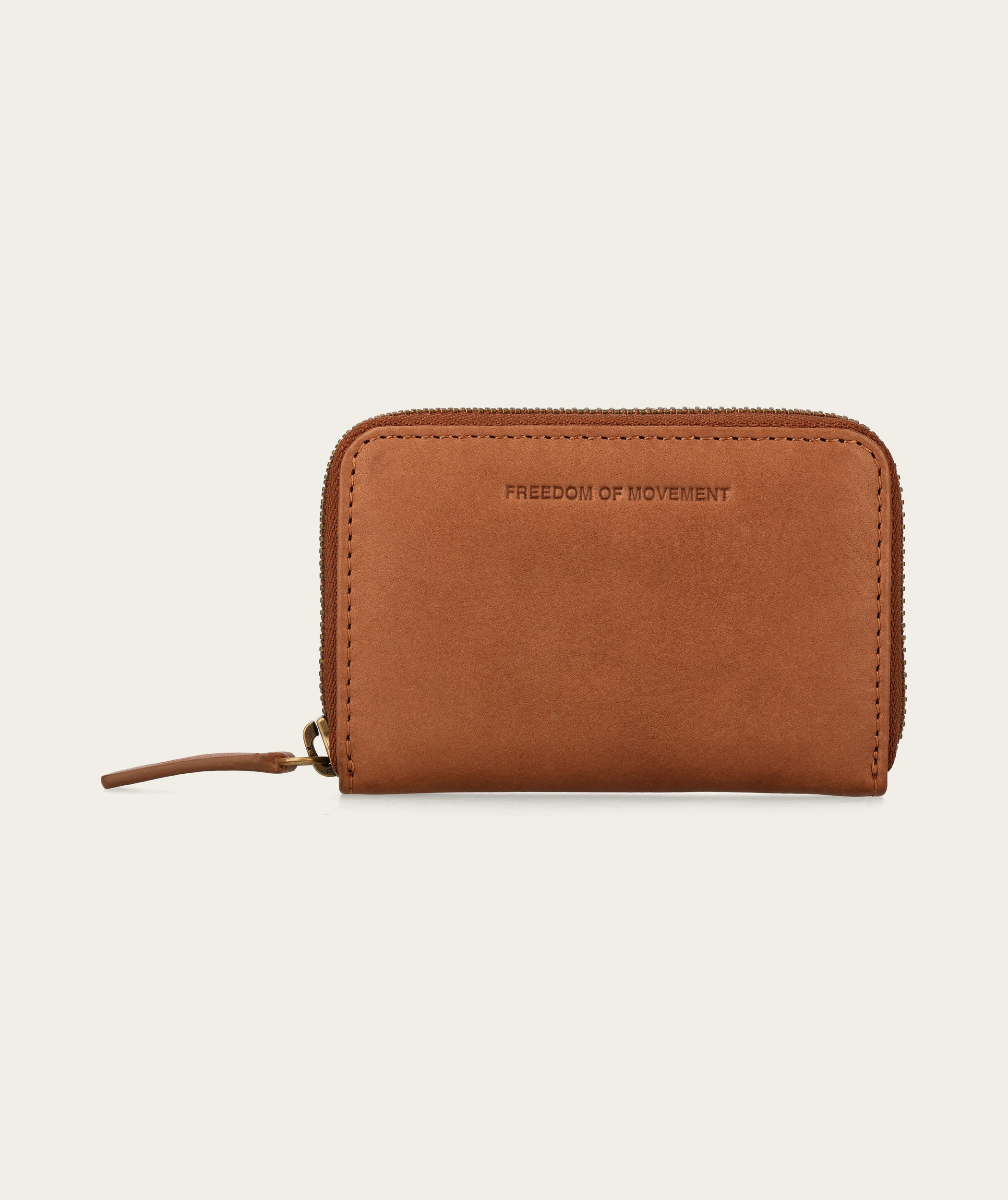 Zip-Around Card Holder - Chestnut