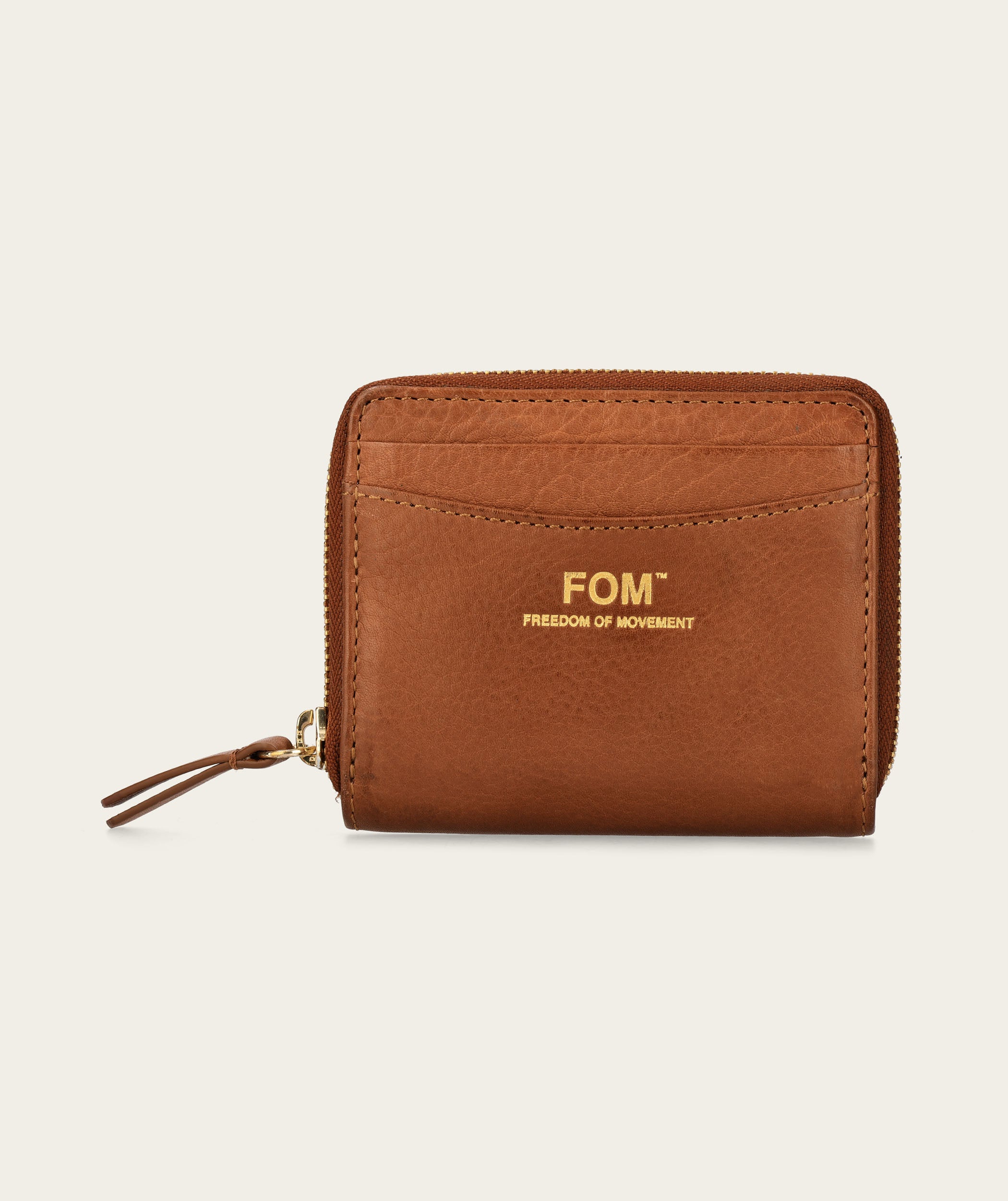 Zip around wallet - Chestnut