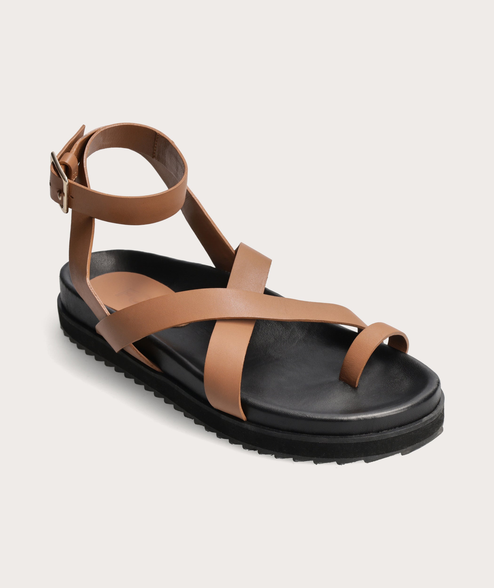 Flatform on sale tan sandals