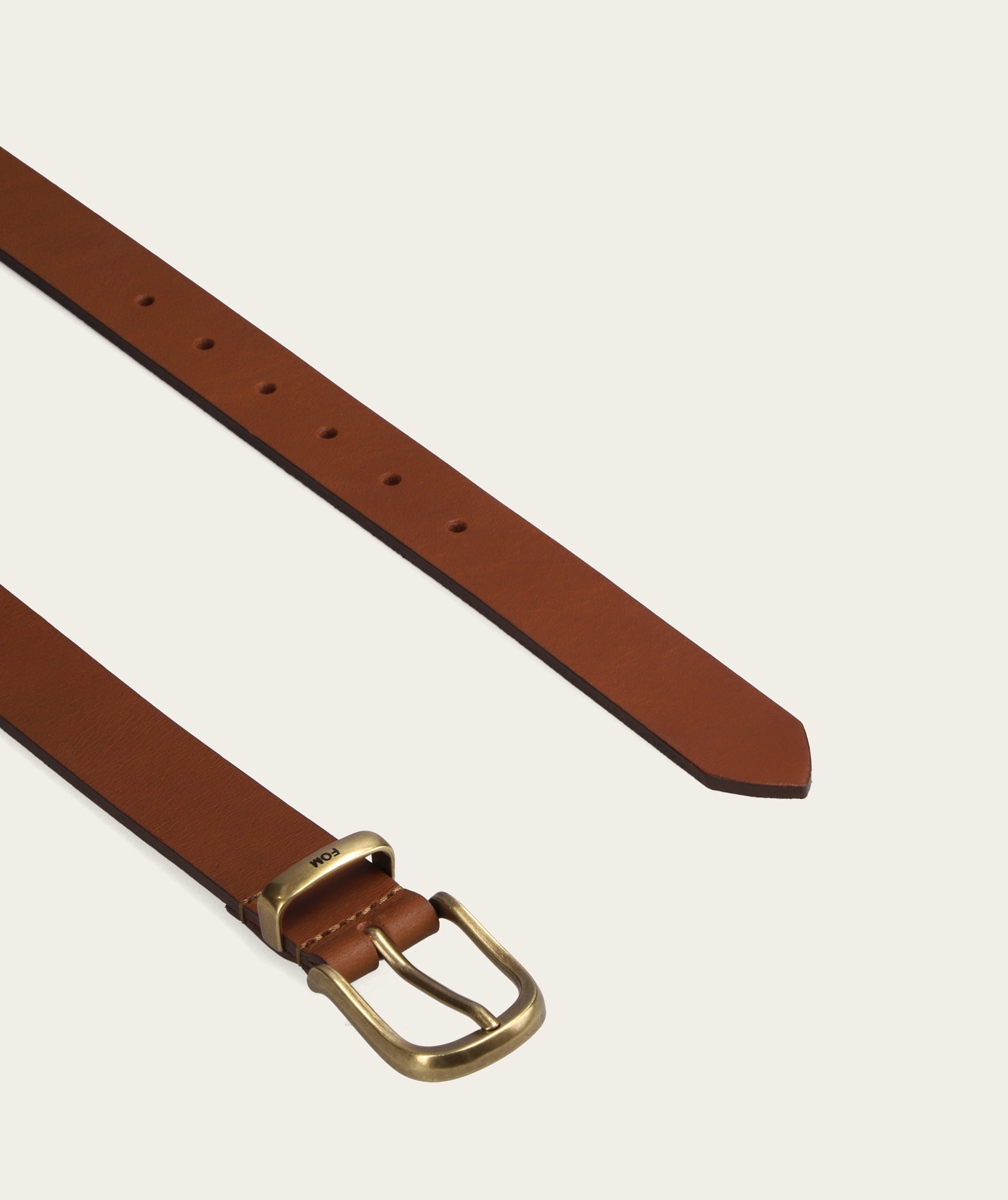 Ladies Belt - Tan/ Brass Buckle