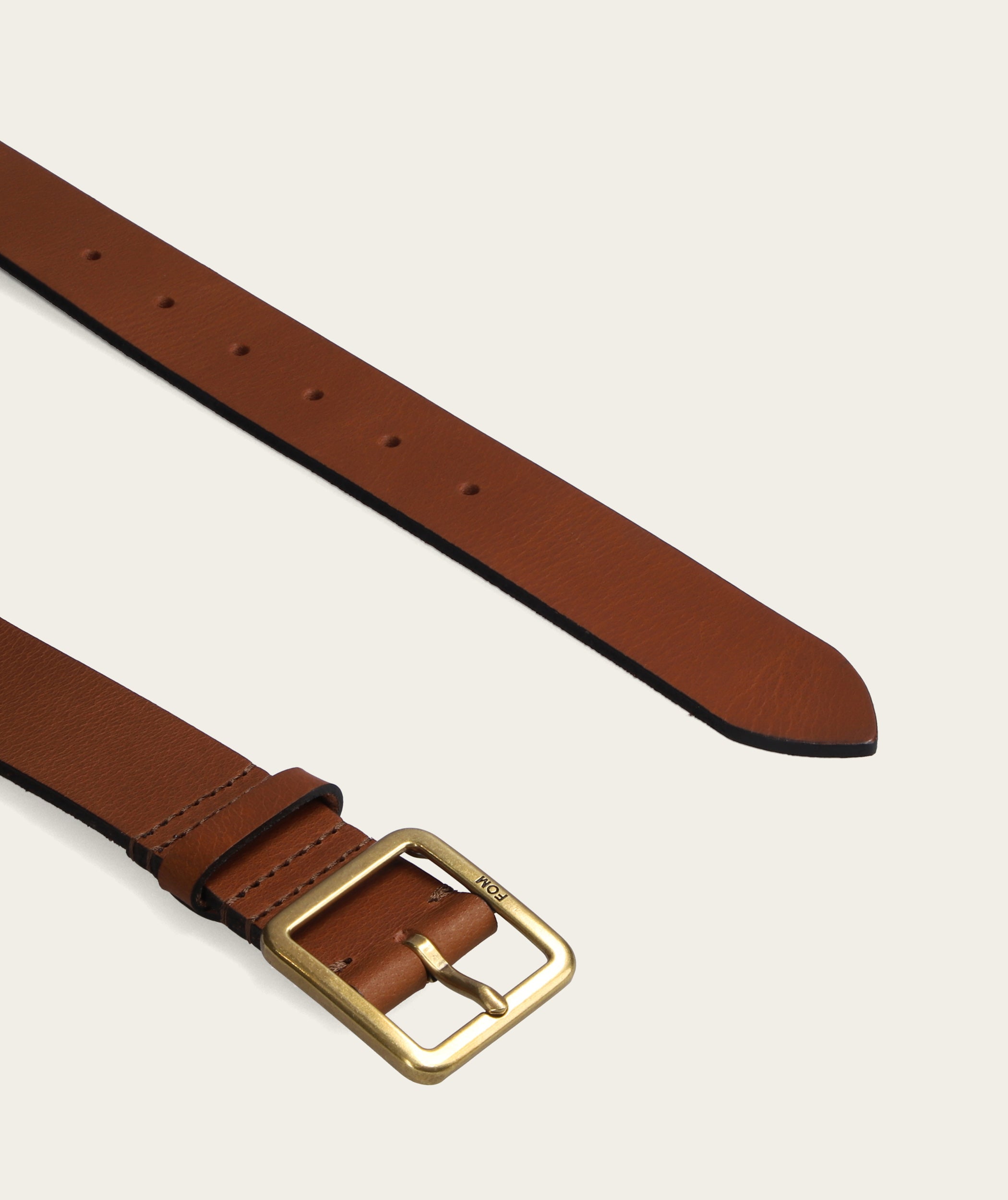 Ladies Belt - Tan/ Brass Buckle