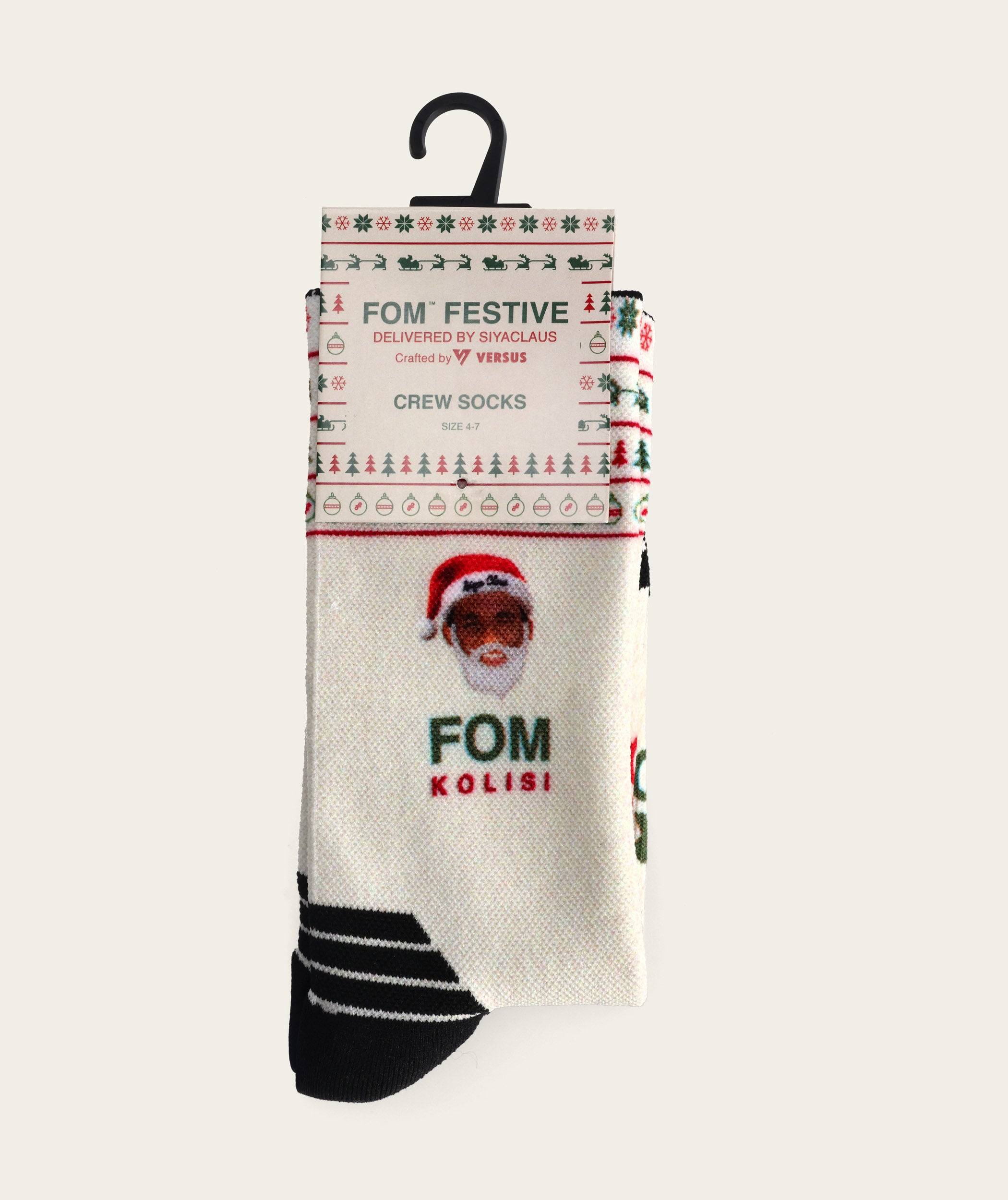 Socks FOM x Kolisi Crew - Siya Claus (Size 4-7)