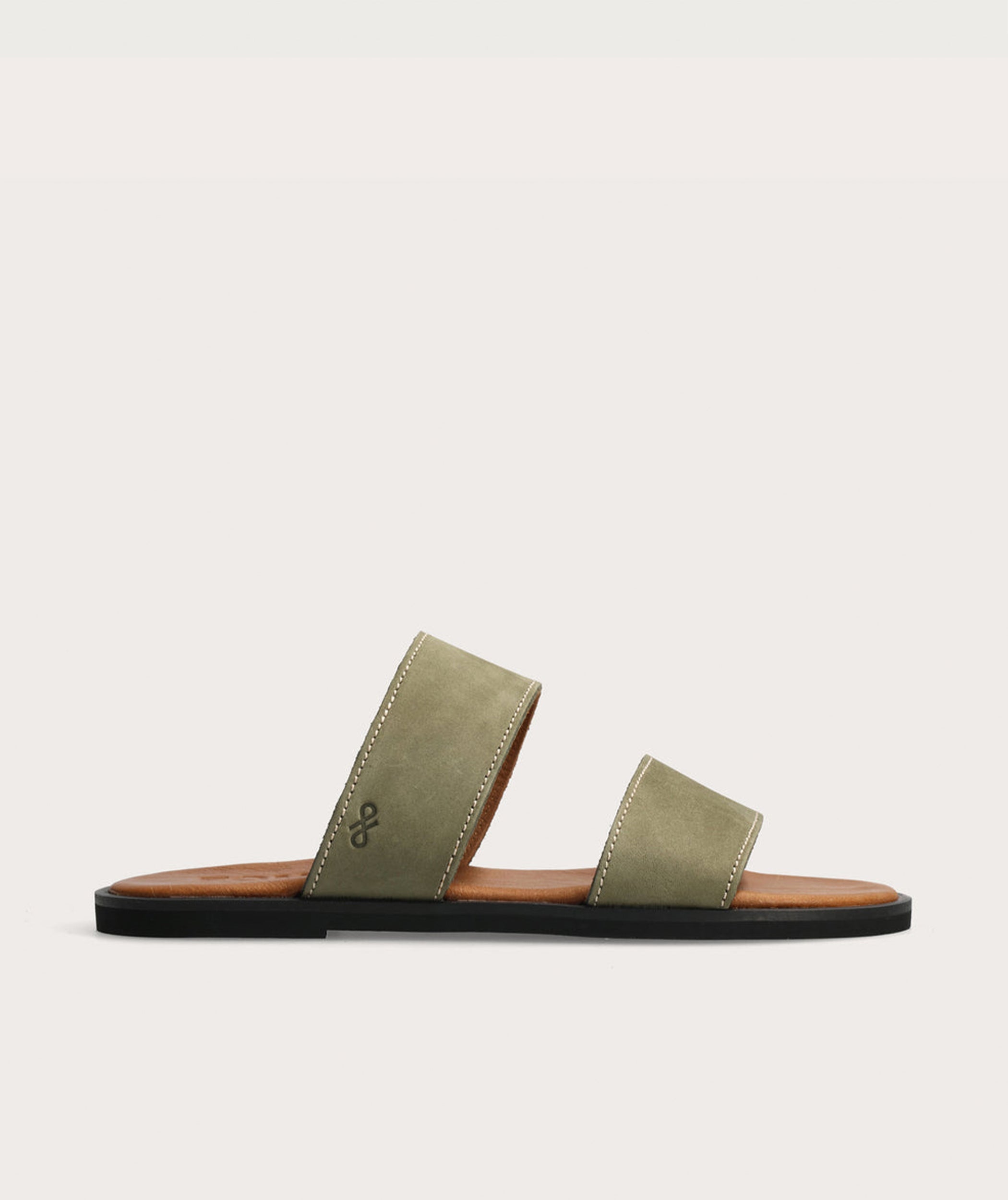 Double Strap Slide Olive