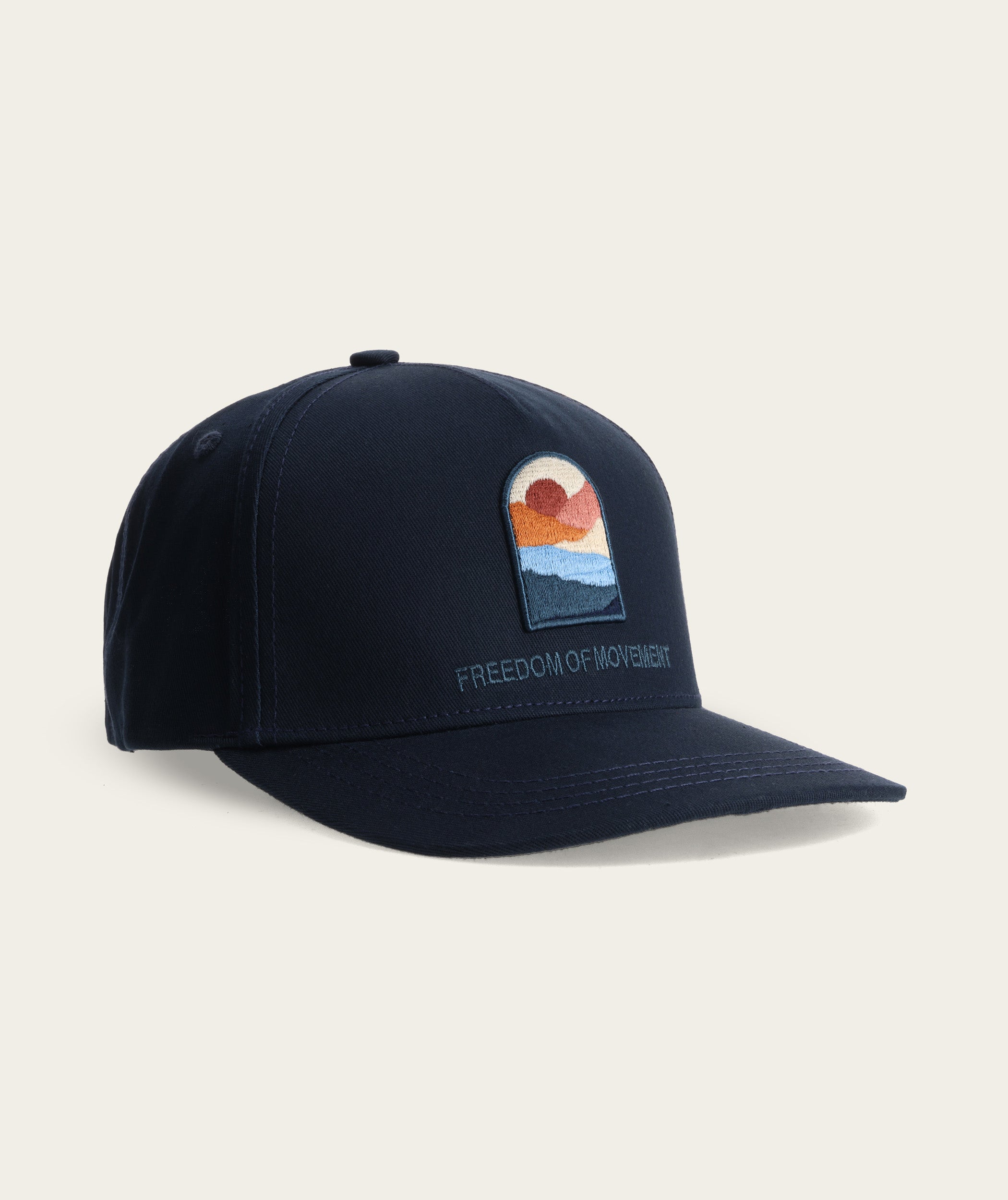 FOM Structured Snap Back Cap - Navy