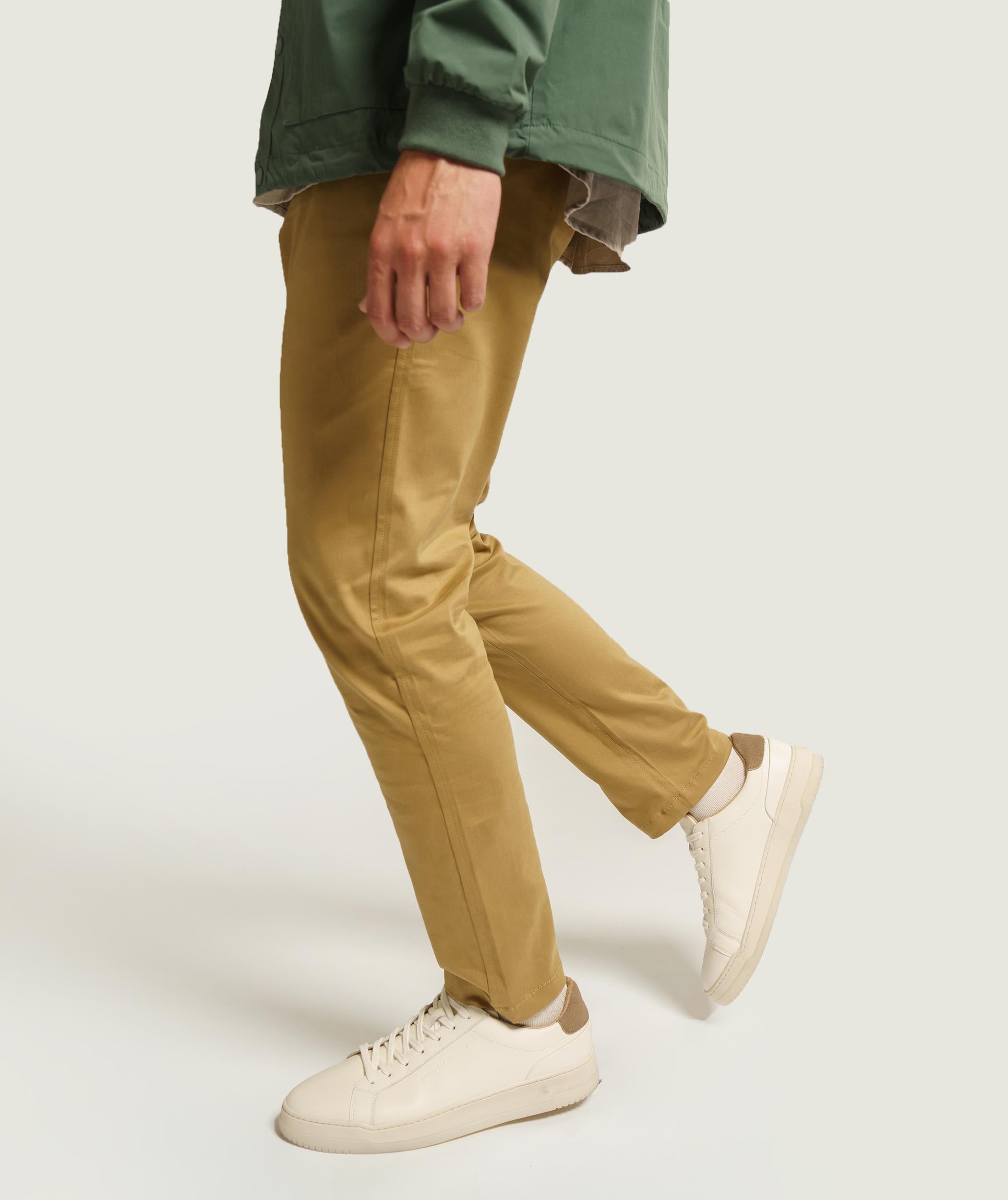 Mens Athletic Skinny Chino - Stone