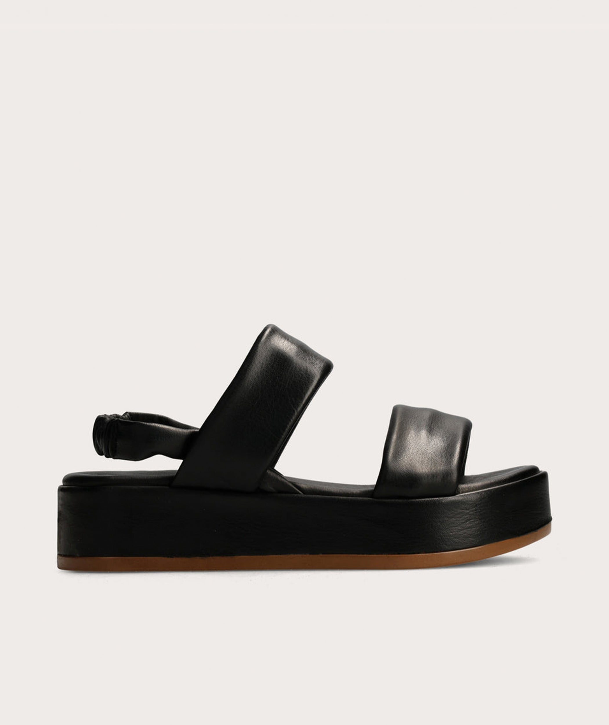 Ladies Flatform Sandal Black