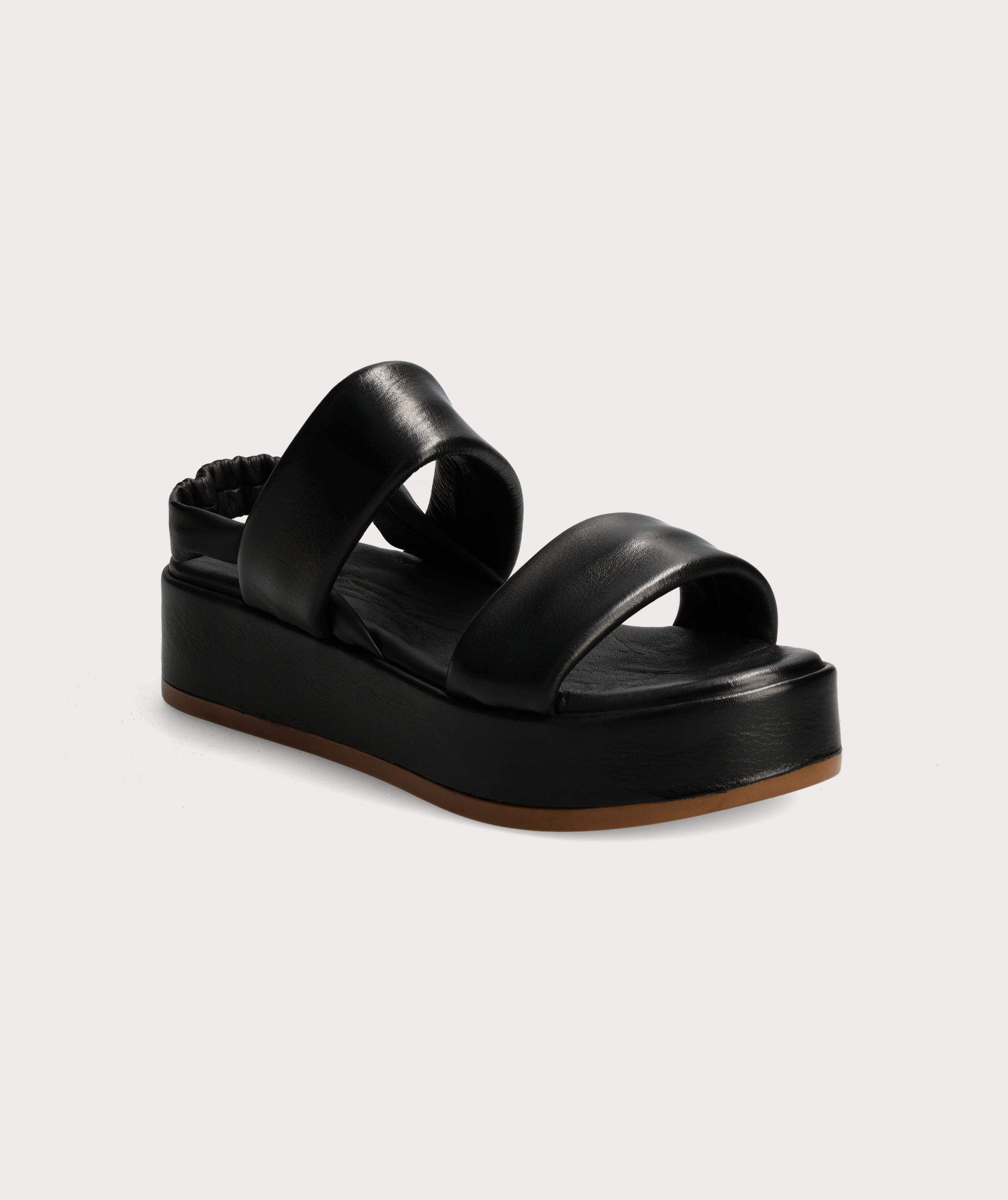 Leather flatform hot sale