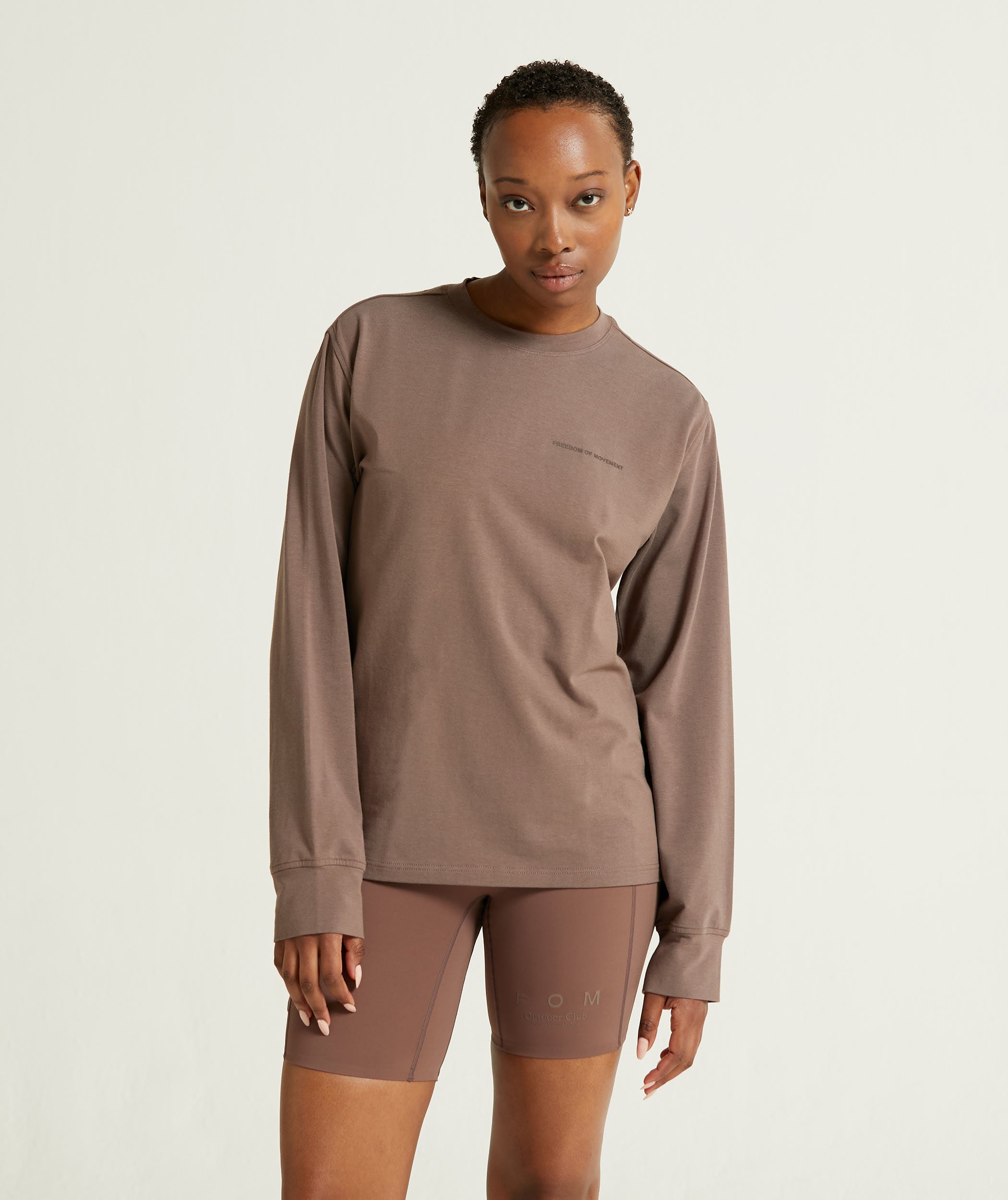 Ladies Versatile Long Sleeve Tee - Wild fig