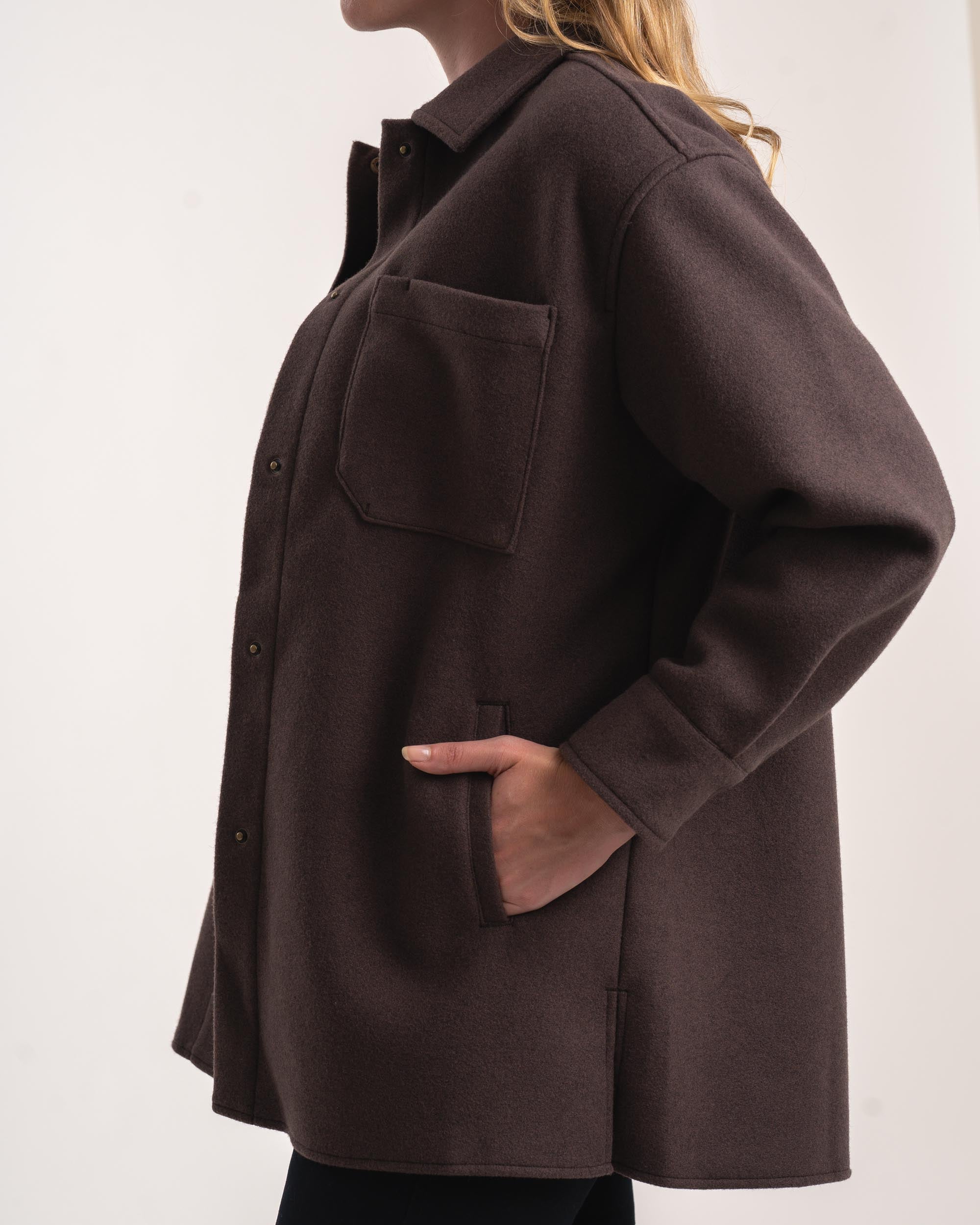 Melton coat womens best sale