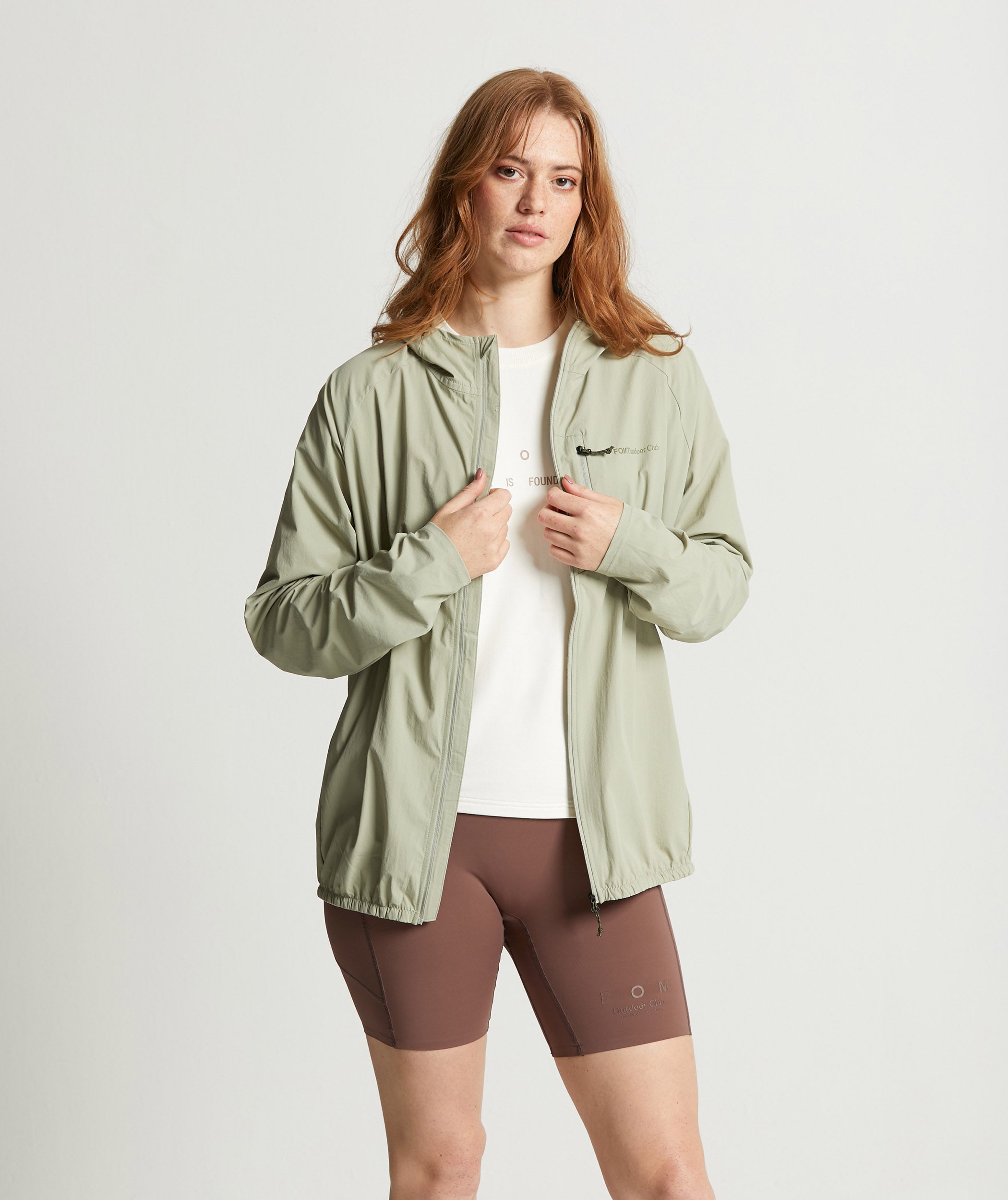 Ladies Outdoor Windbreaker - Matcha Green