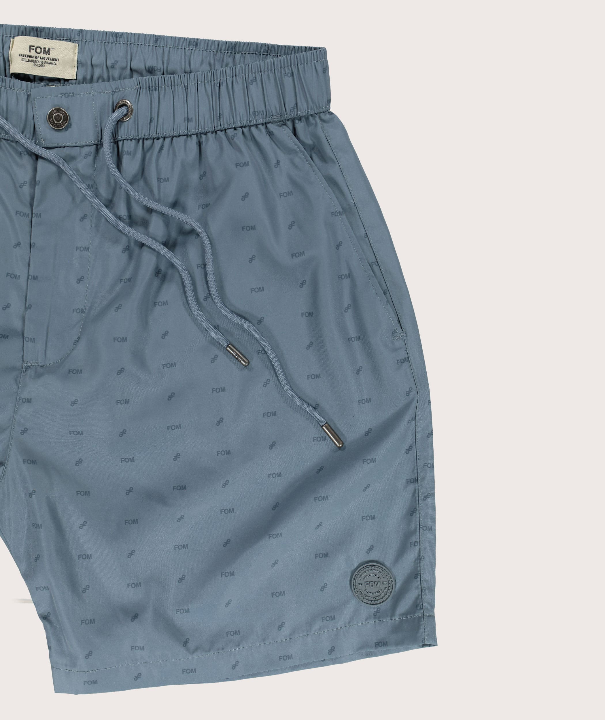 Mens Swimming Shorts Stone Blue