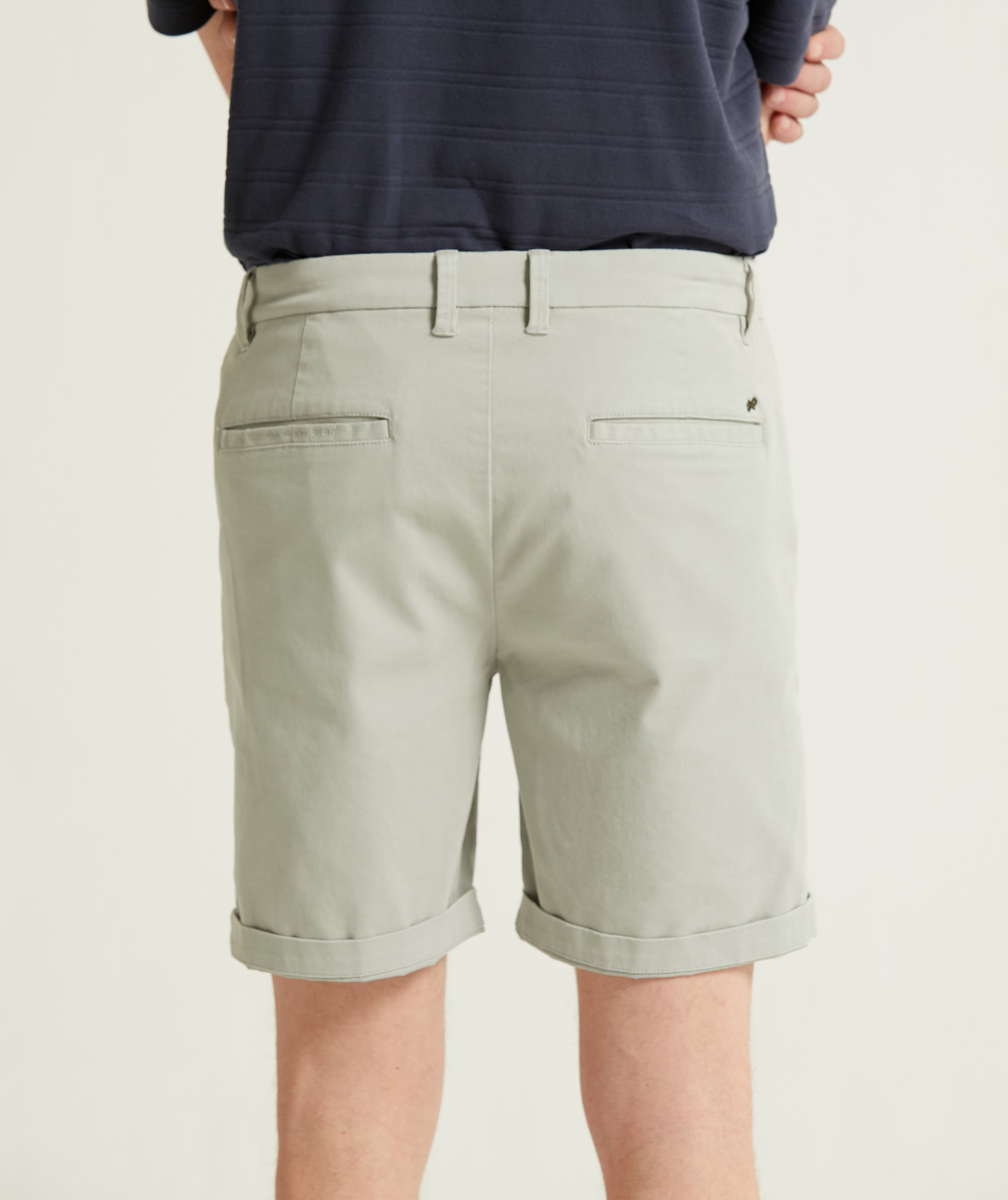 Mens Cotton Chino Shorts - Grey