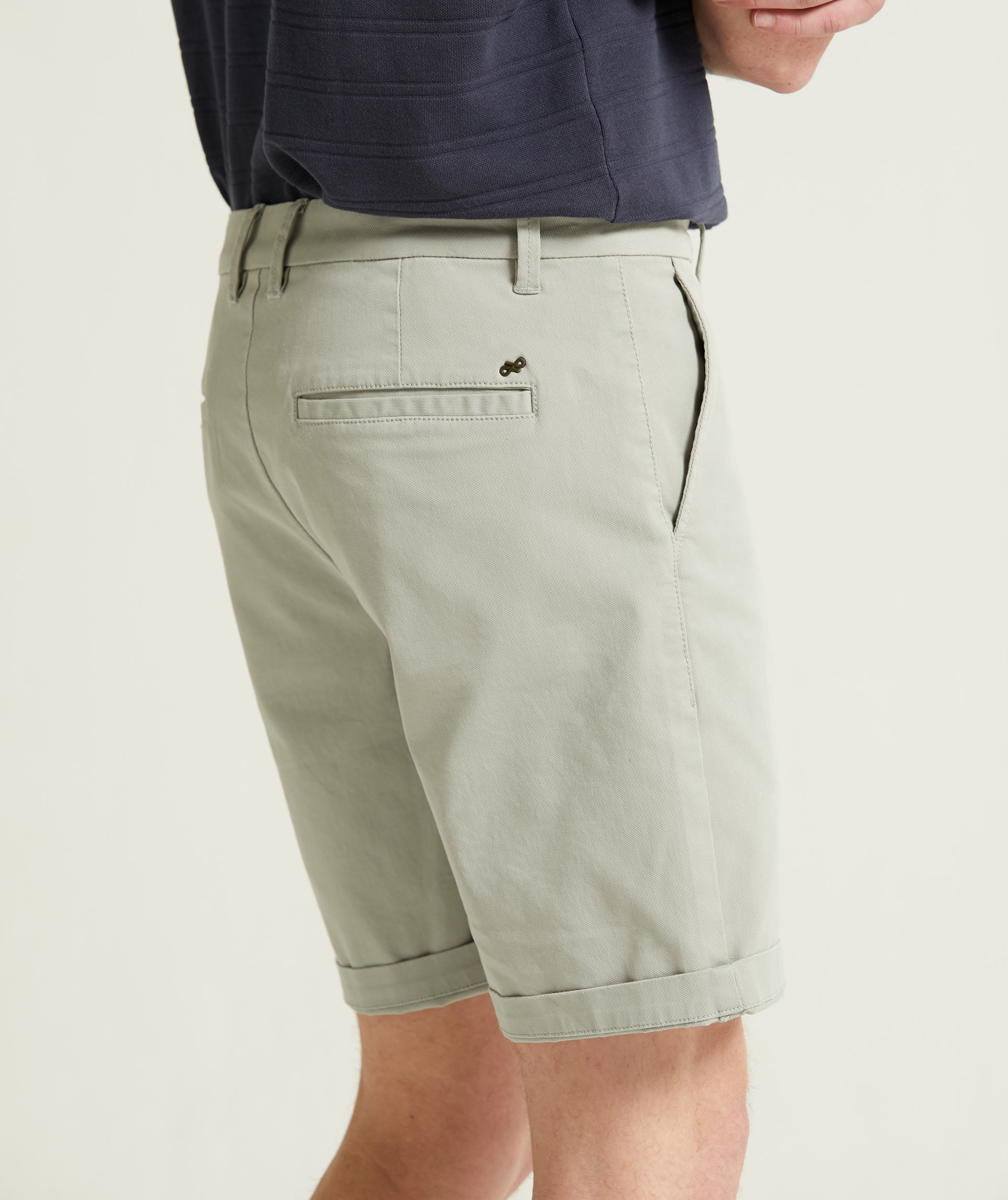 Mens Cotton Chino Shorts - Grey