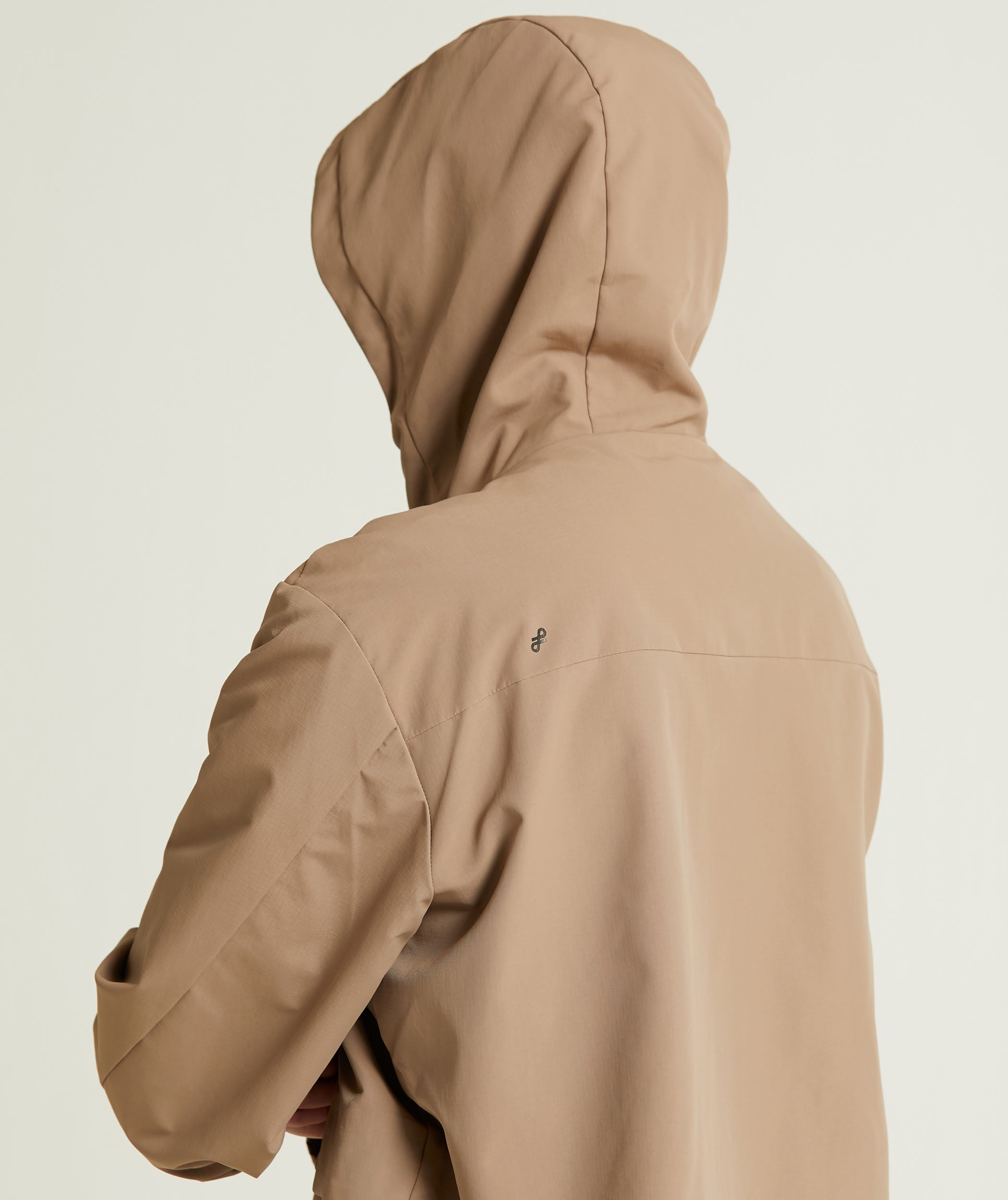 Mens Zip Through Windbreaker - Mocha