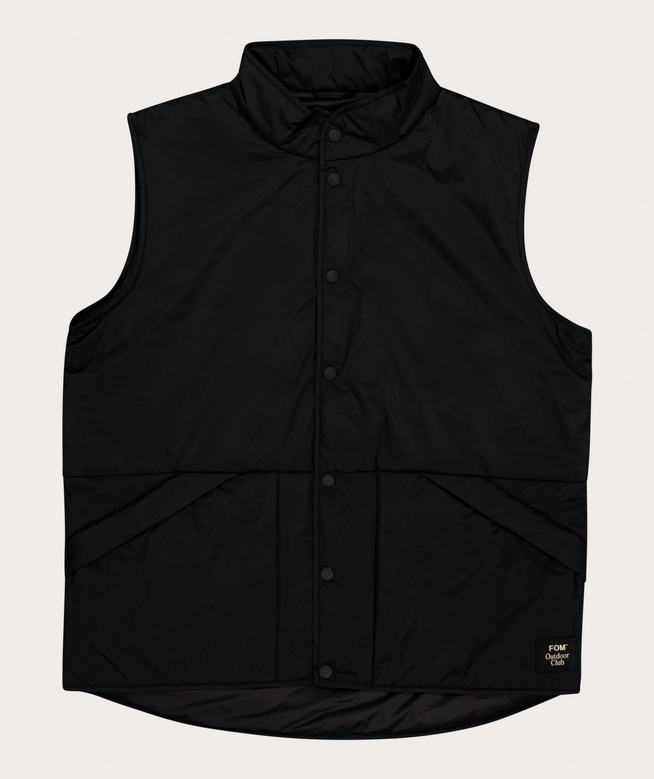 Mens Outdoor Padded Gilet Black Tops FOM SA