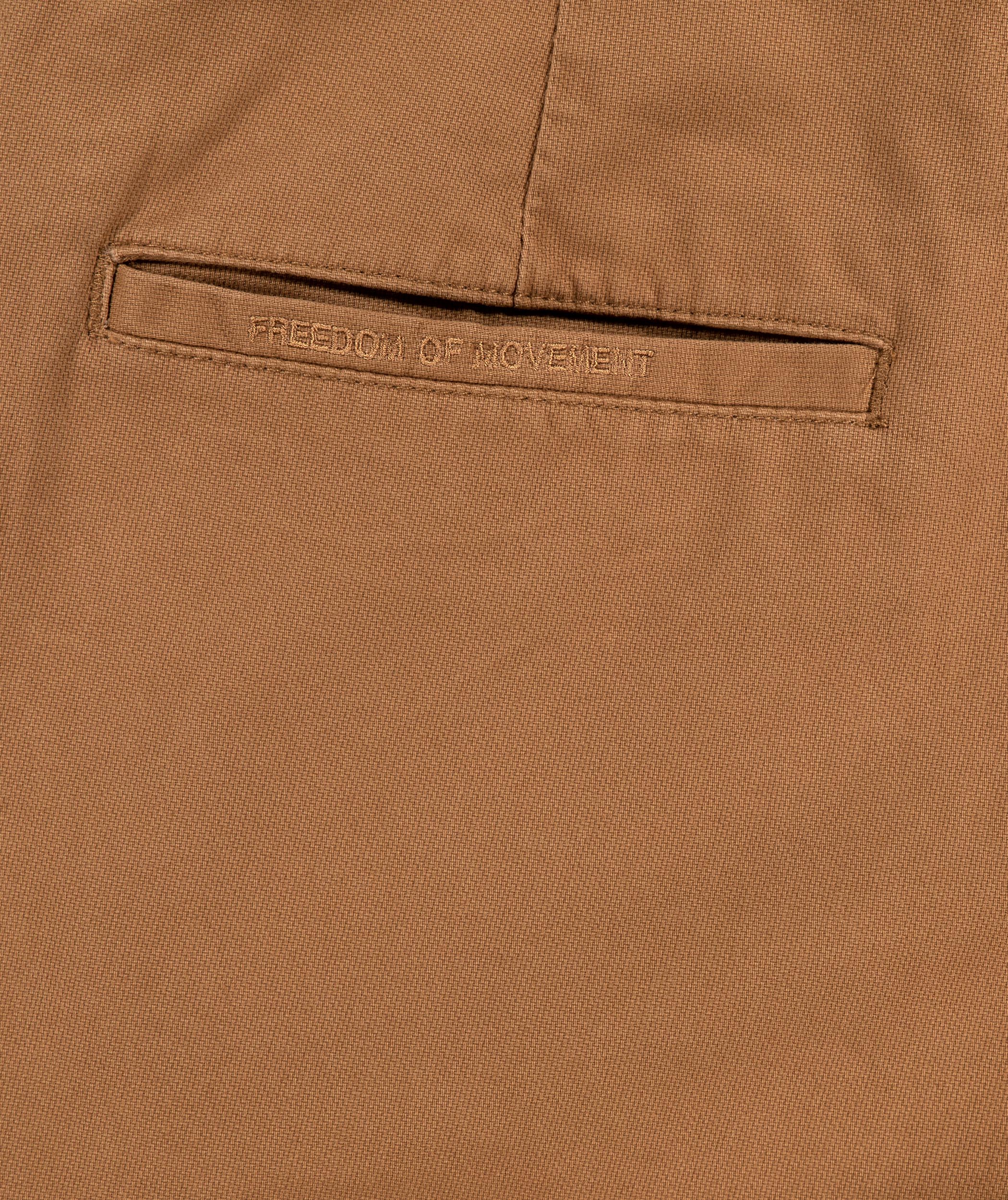 Mens Classic Chino Pants - Tobacco Brown