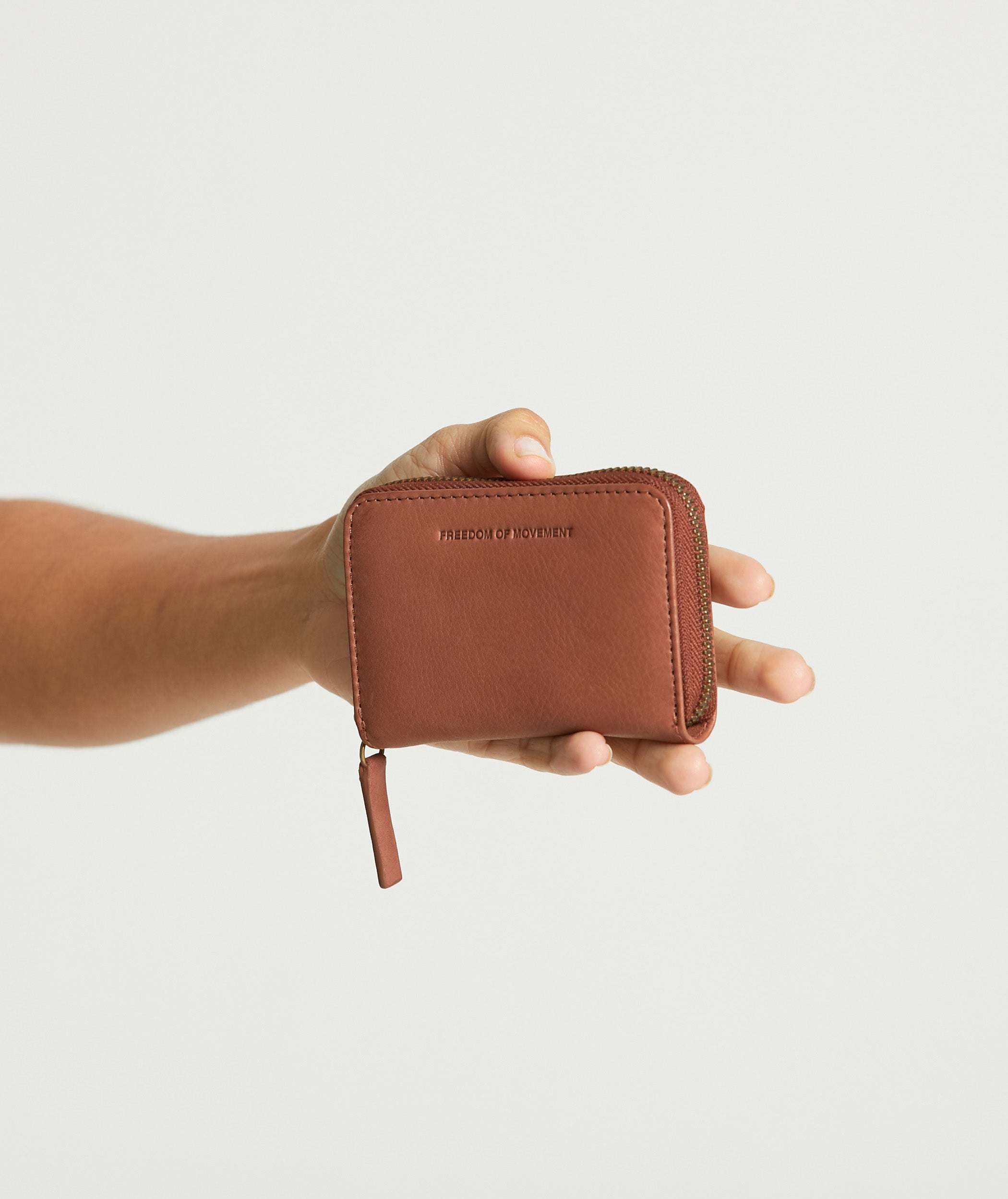 Zip-Around Card Holder - Chestnut