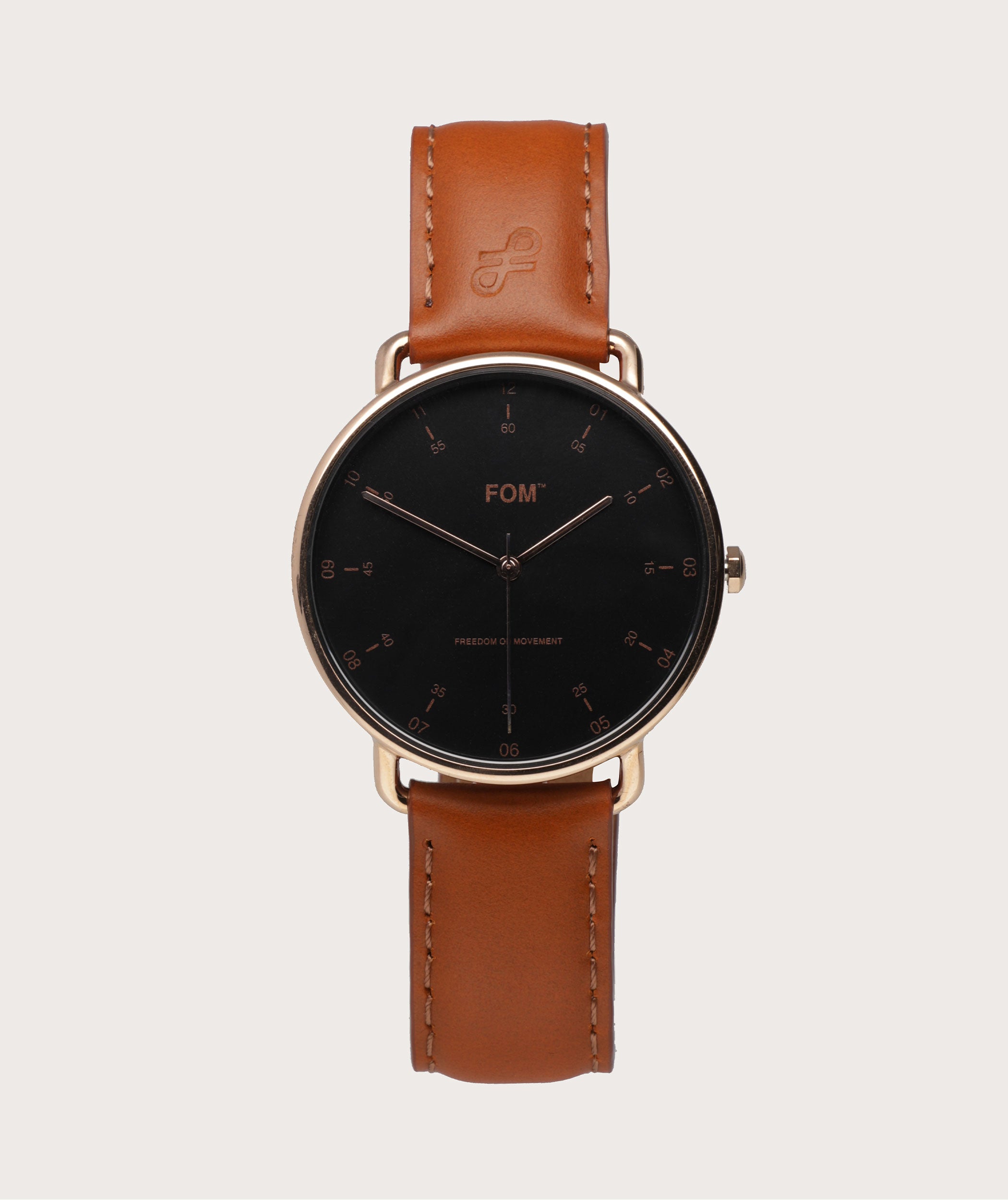 Balboa Black/ Rose Gold - Tan