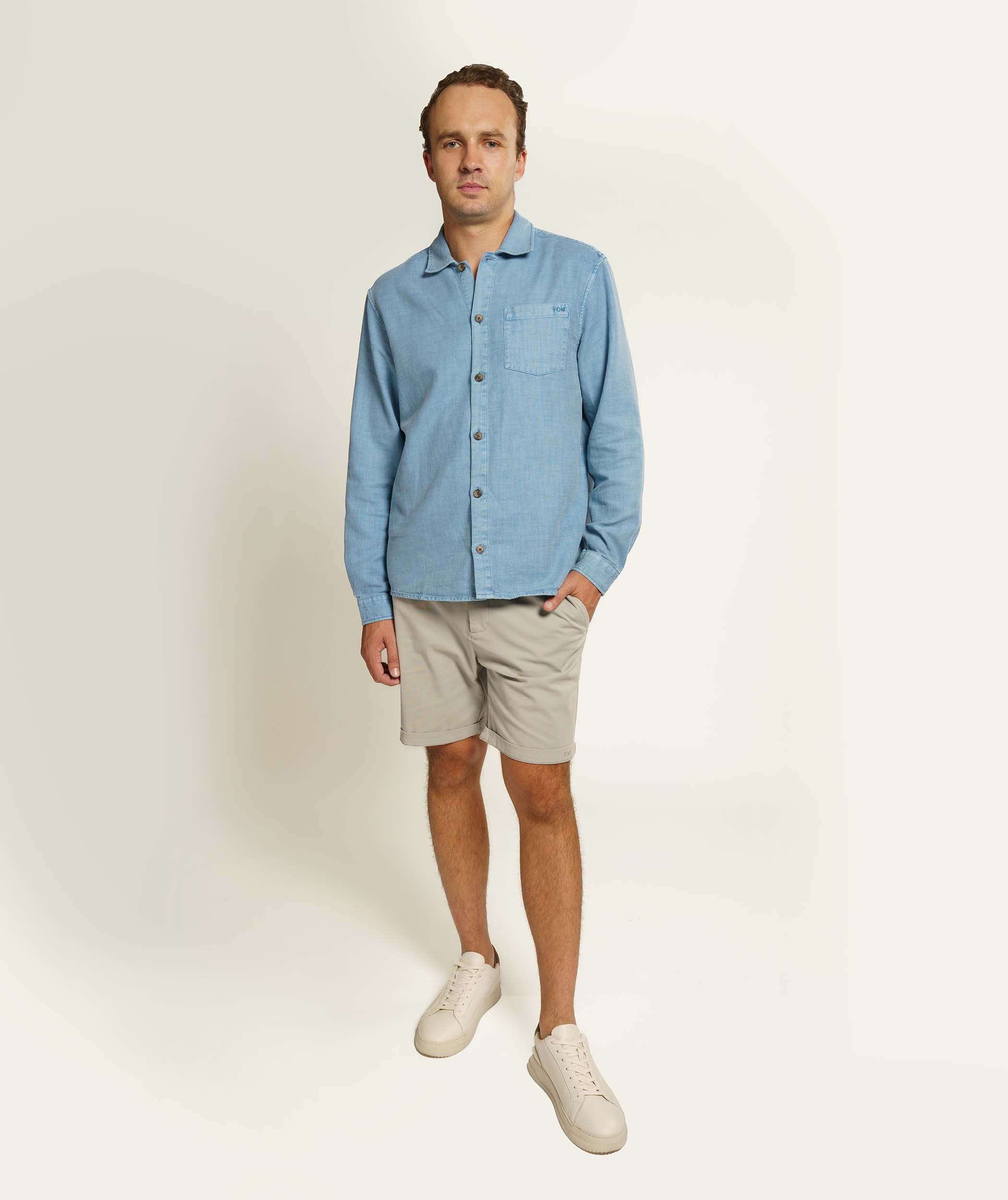 Mens Organic Cotton Shirt - Blue