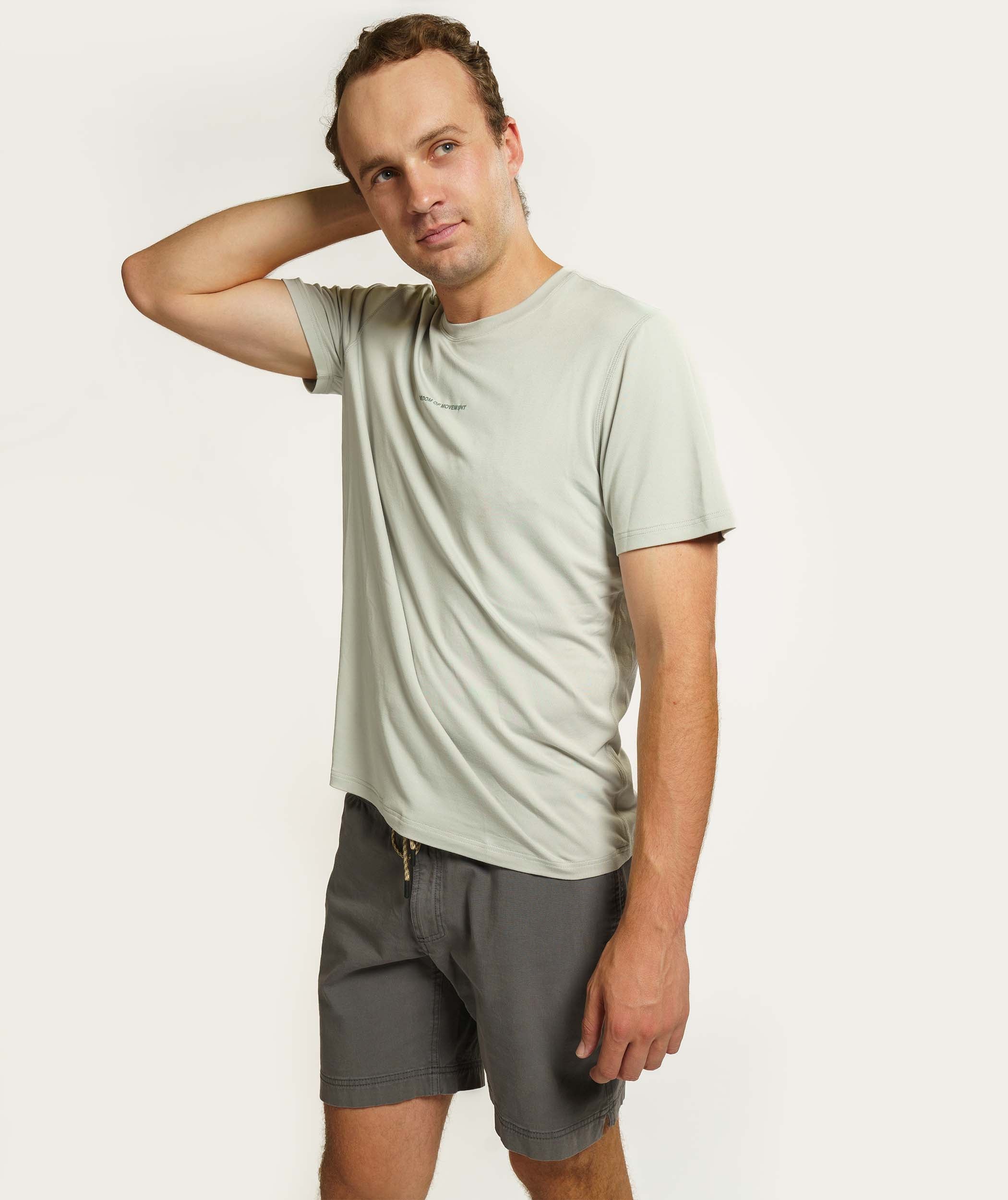 Mens Soft Versatile Tee - Mineral Grey