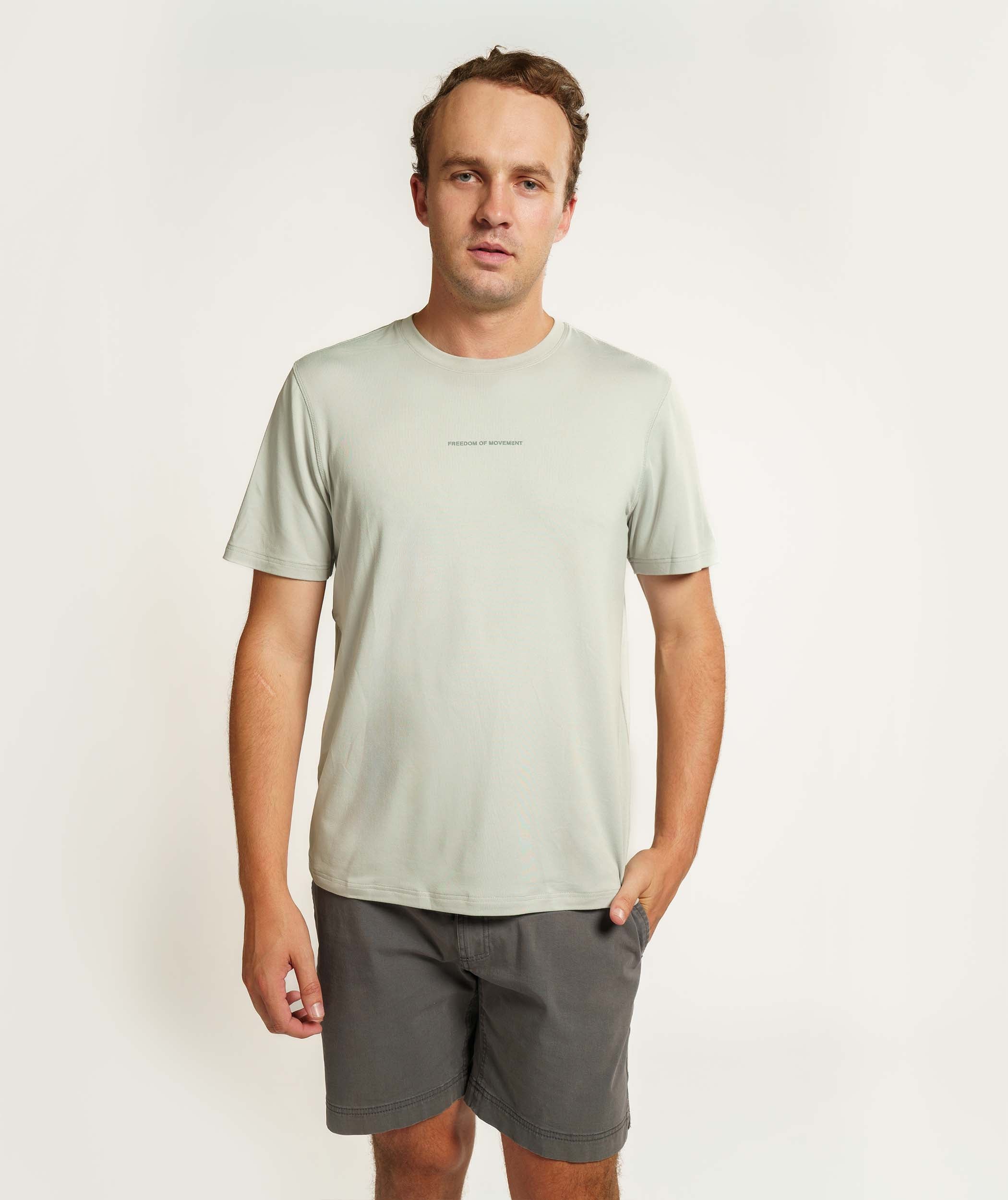 Mens Soft Versatile Tee - Mineral Grey