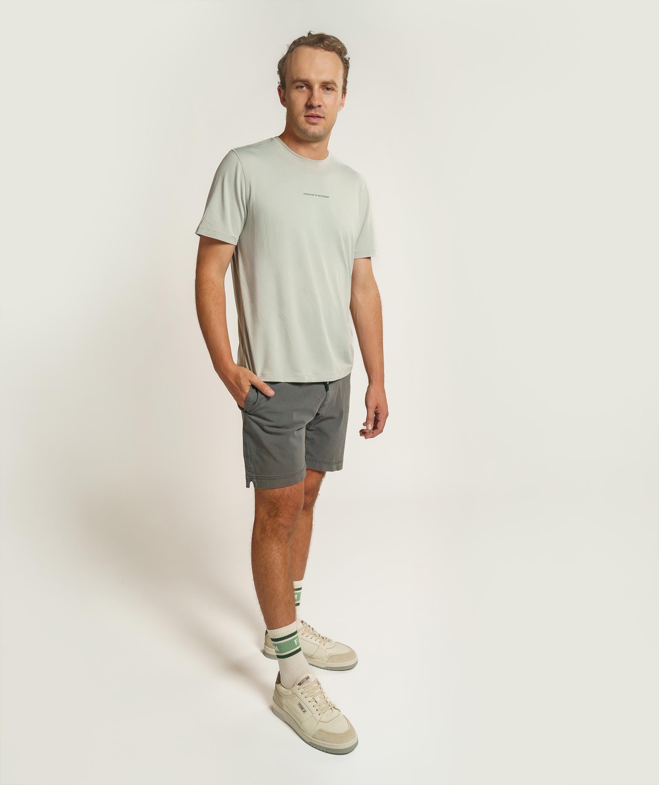 Mens Soft Versatile Tee - Mineral Grey